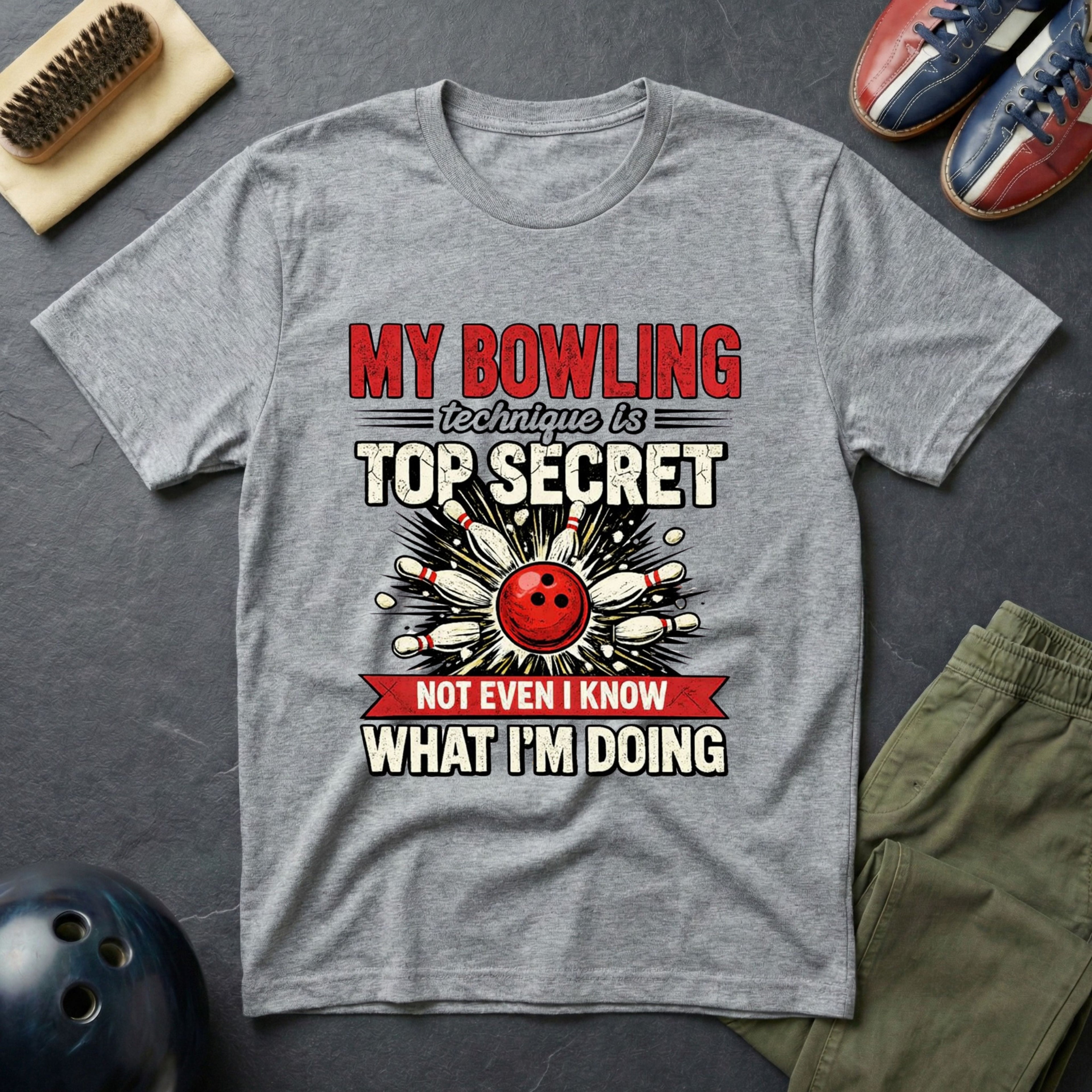 My Bowling Technique Is Top Secret T-Shirt