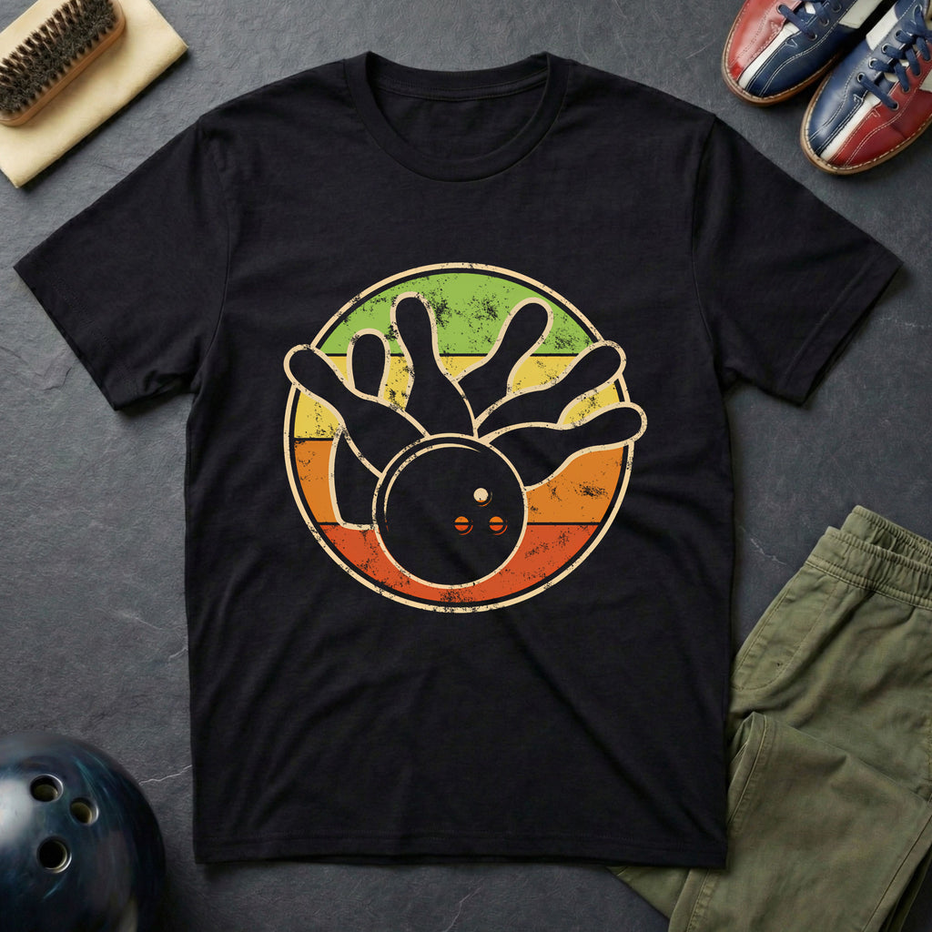 Vintage Retro Bowling T-Shirt