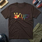 Colorful Bowling Heartbeat T-Shirt