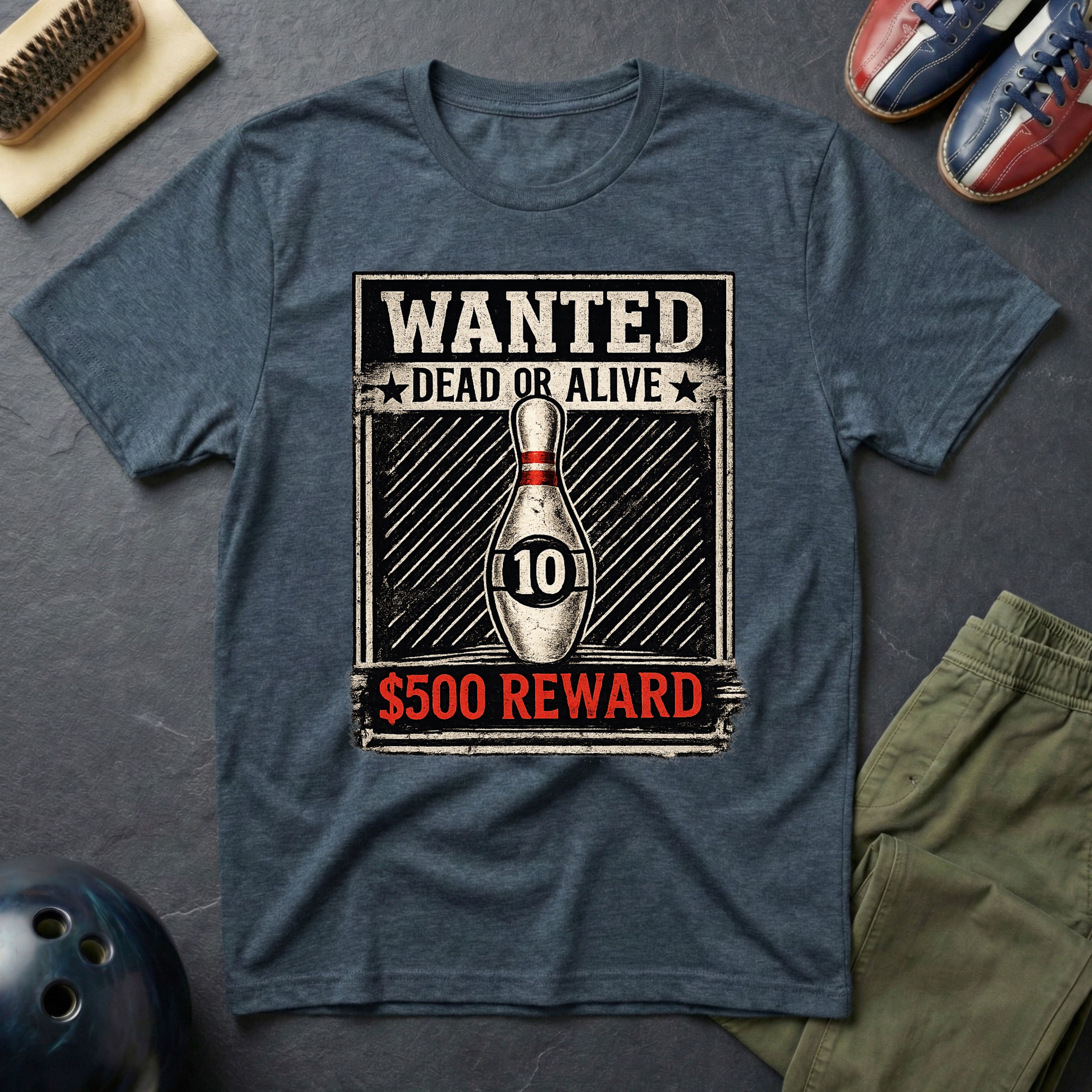 Wanted Dead Or Alive $500 Reward T-Shirt