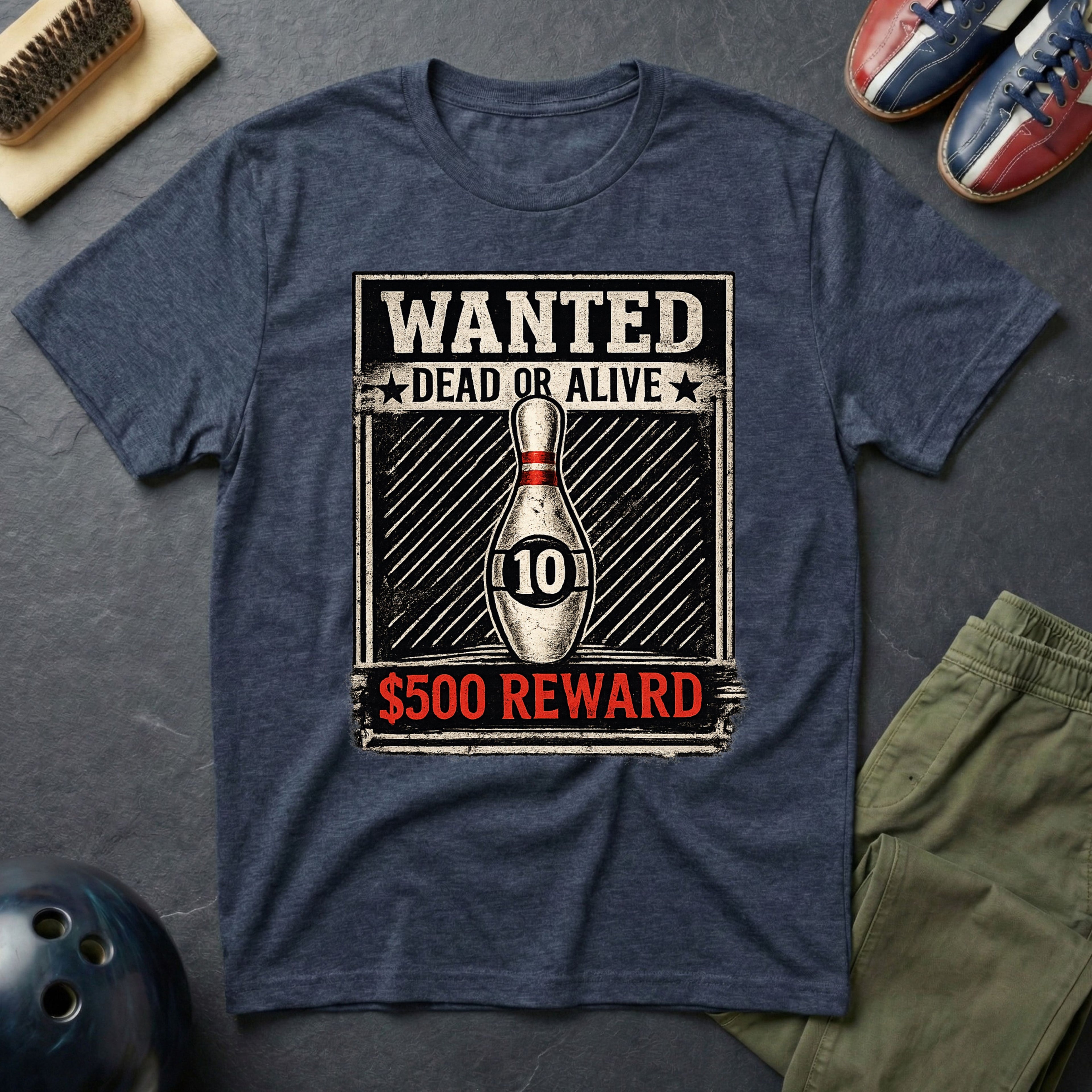 Wanted Dead Or Alive $500 Reward T-Shirt