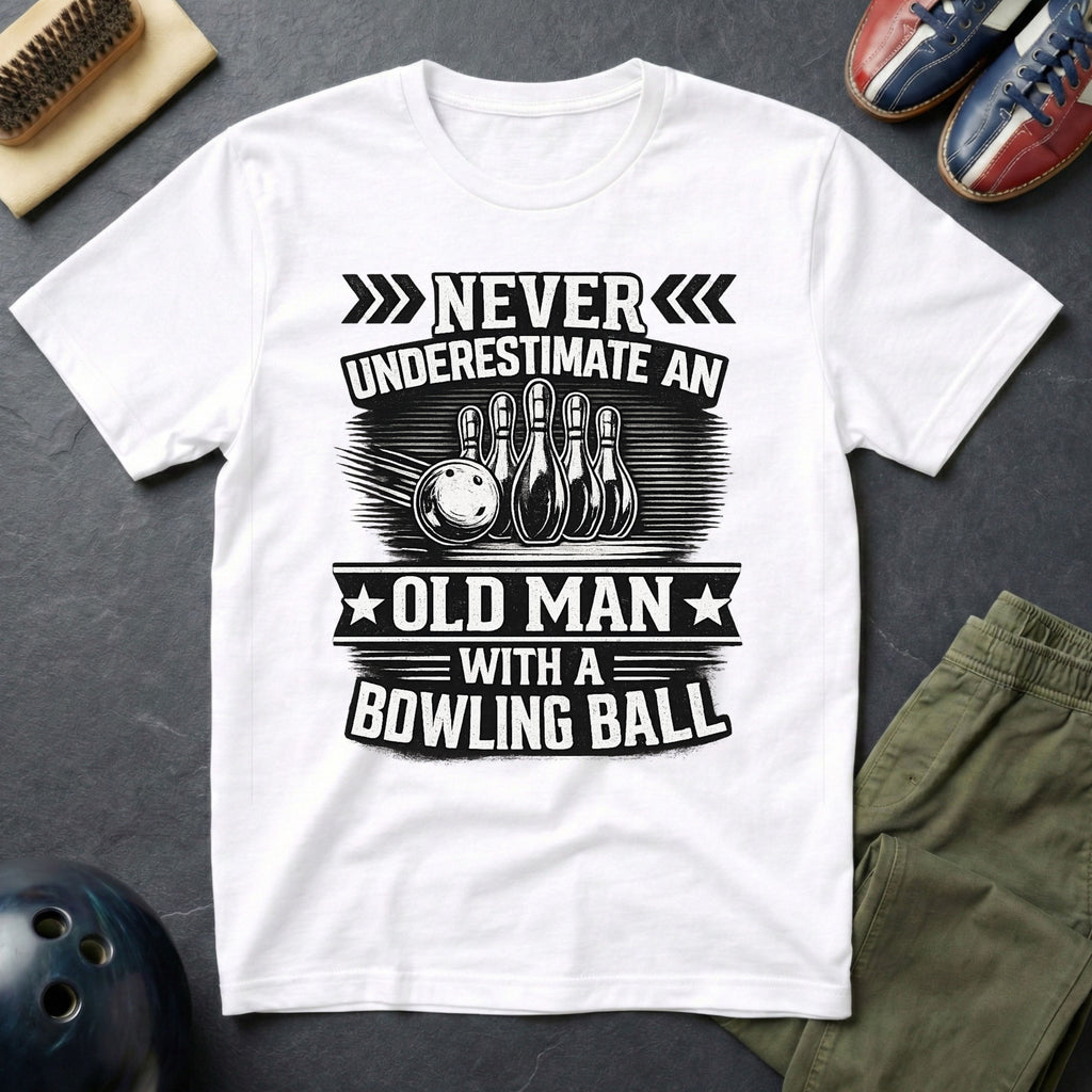 Never Under Estimate An Old Man T-Shirt