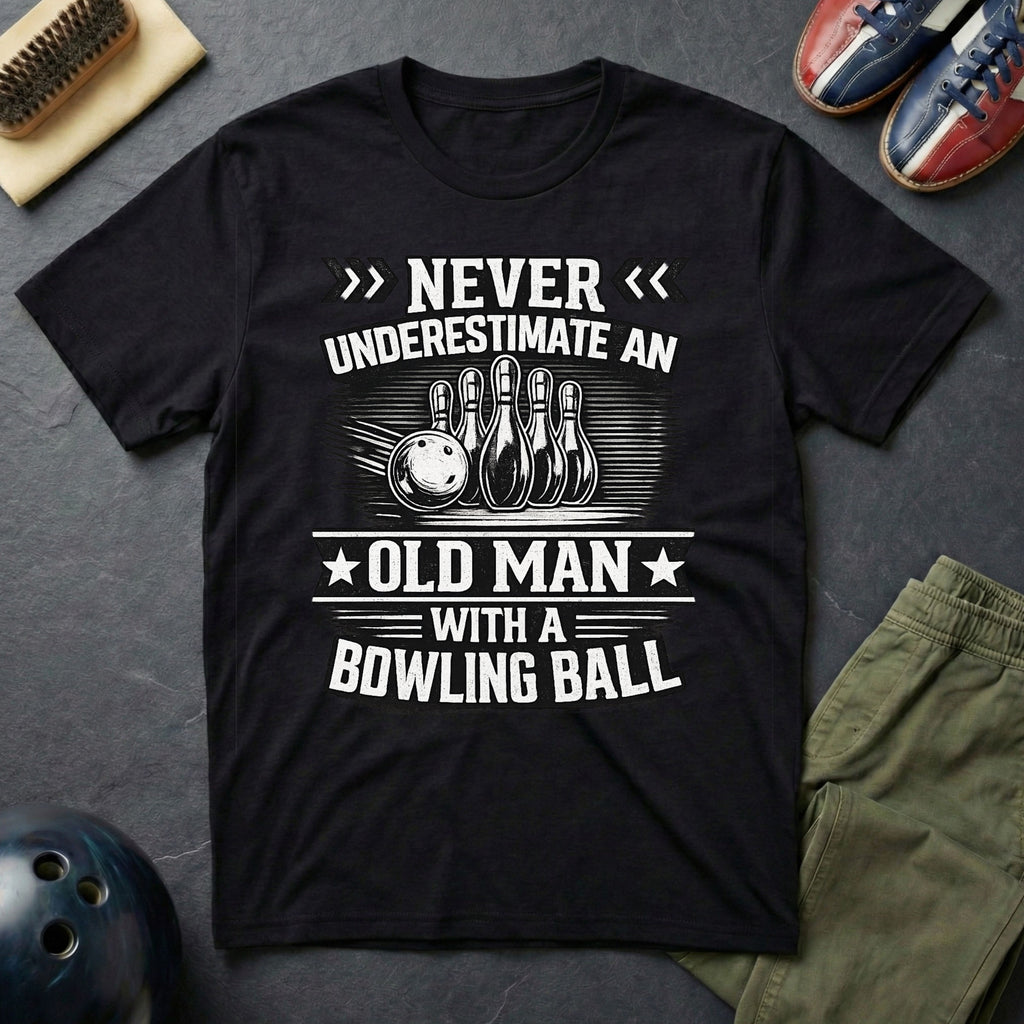 Never Under Estimate An Old Man T-Shirt