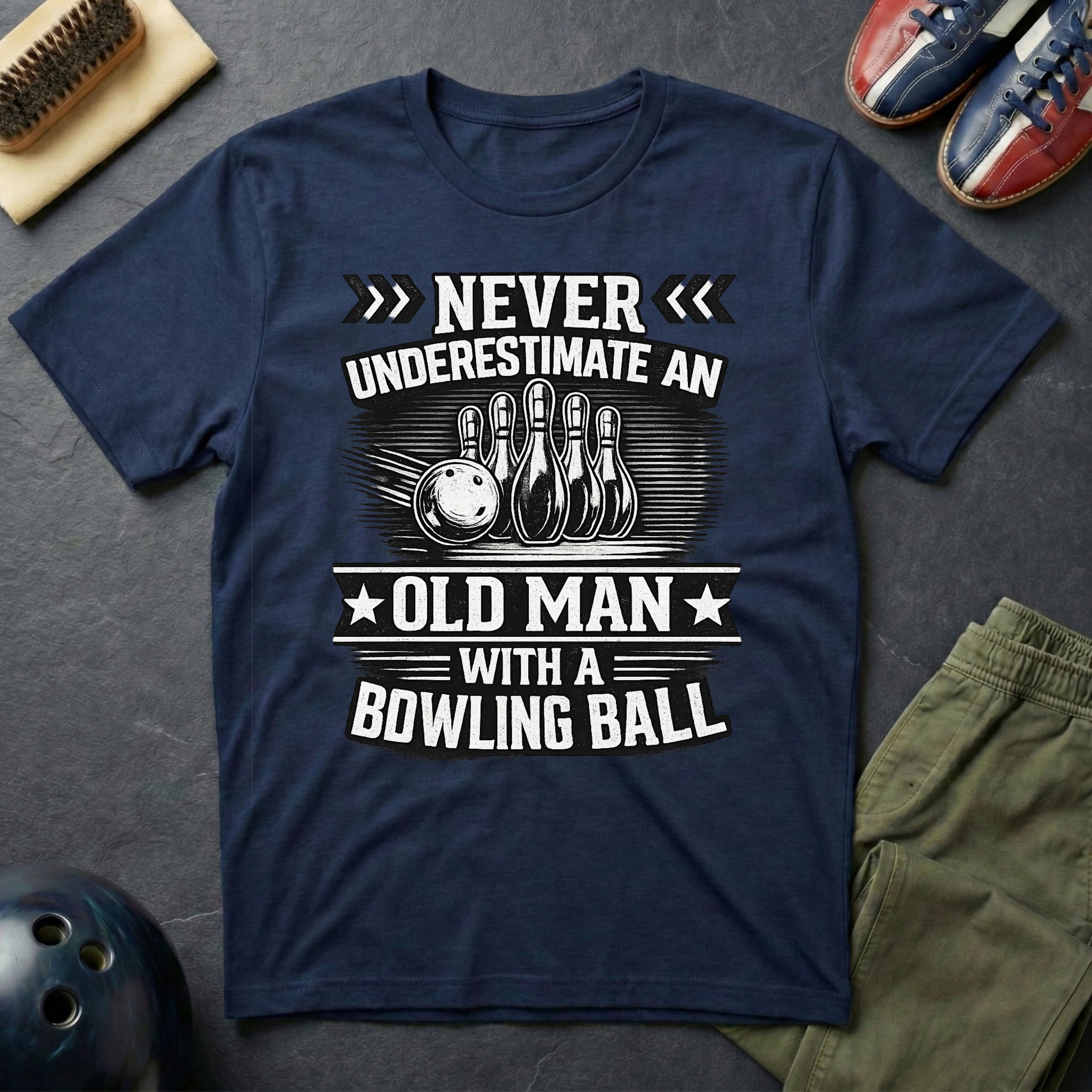 Never Under Estimate An Old Man T-Shirt
