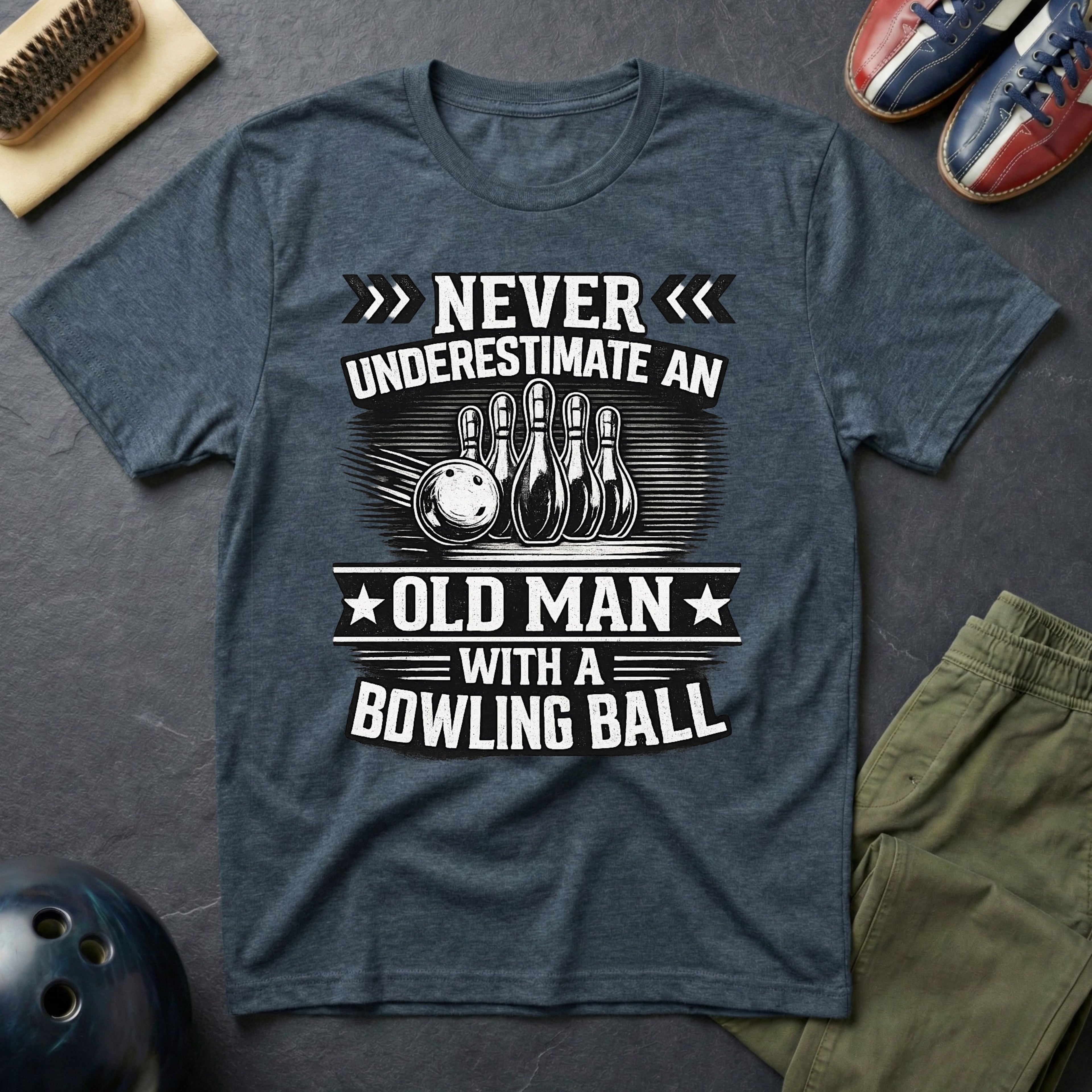 Never Under Estimate An Old Man T-Shirt