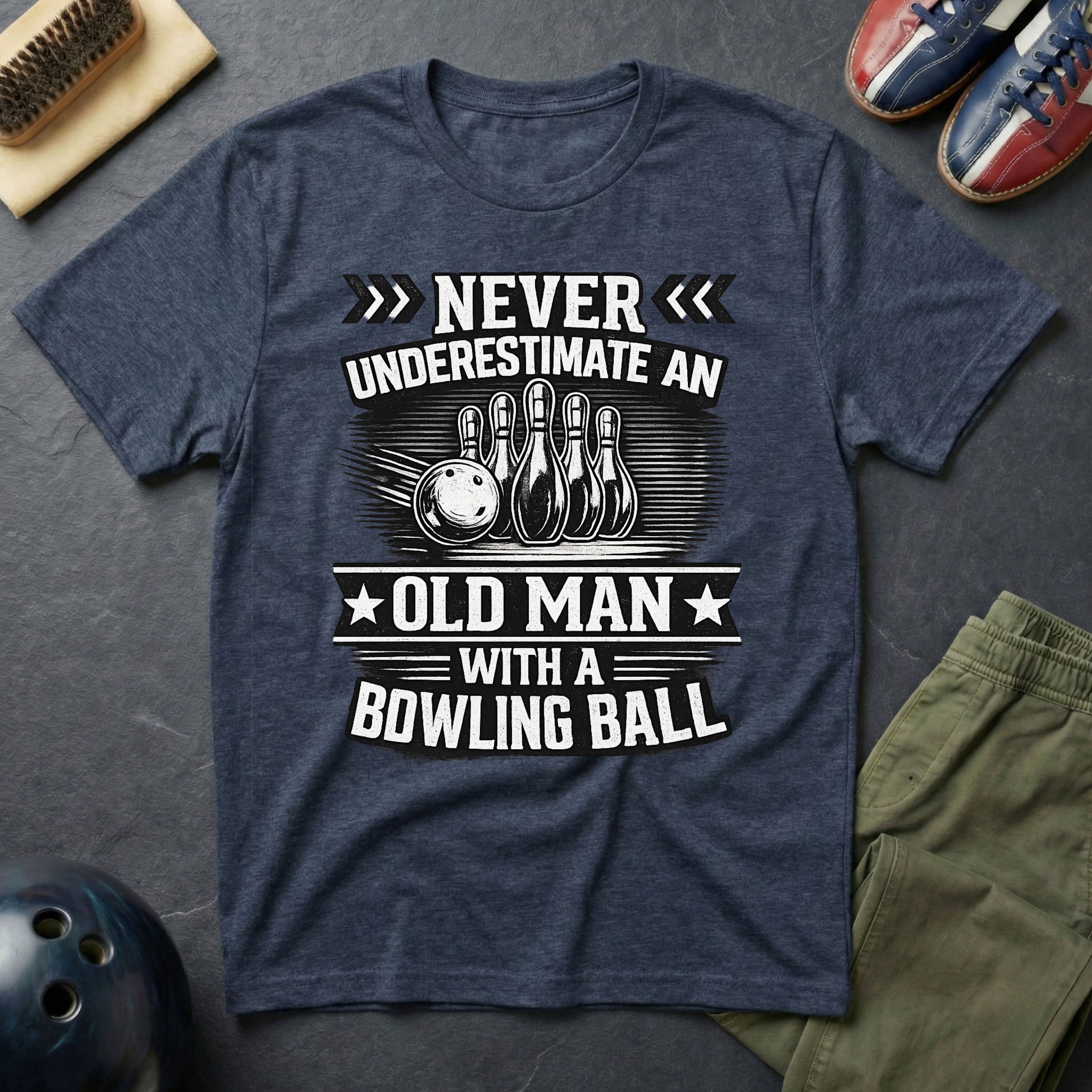 Never Under Estimate An Old Man T-Shirt