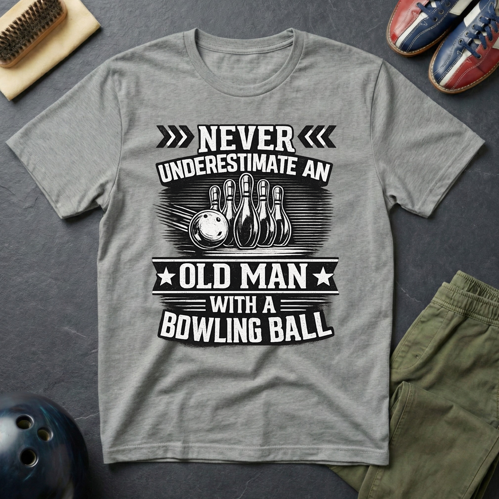 Never Under Estimate An Old Man T-Shirt