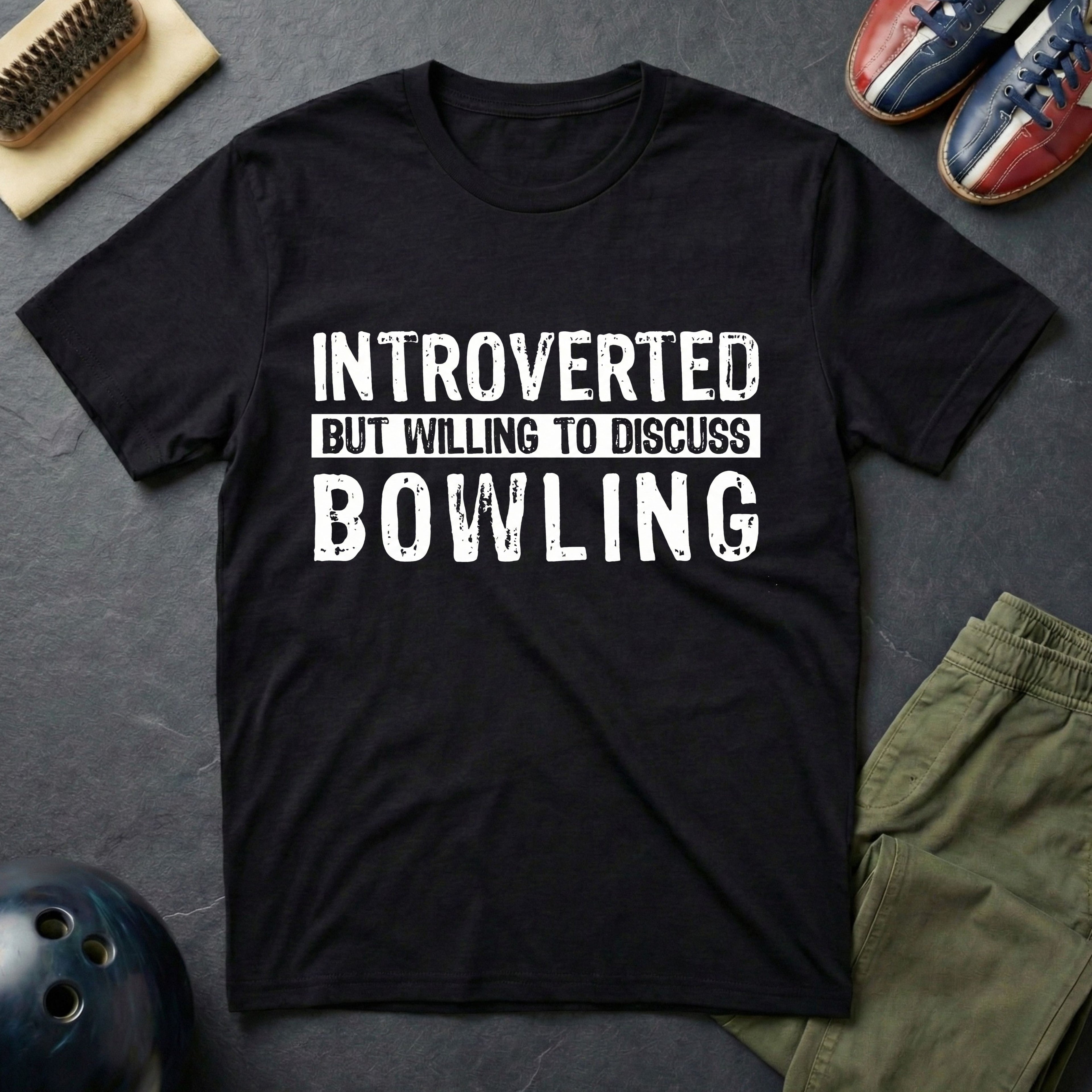 Introverted But Willing To Discuss Bowling T-Shirt