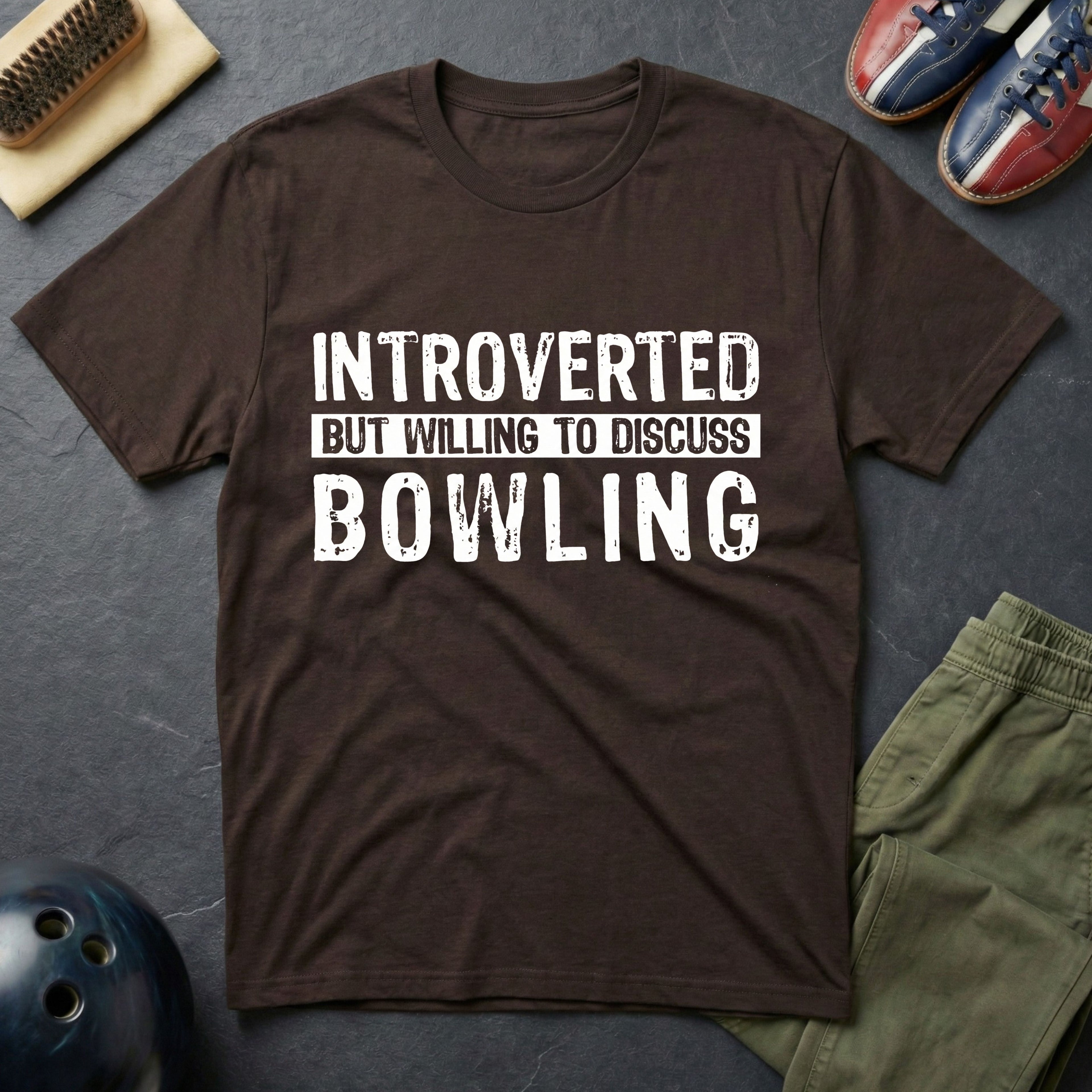 Introverted But Willing To Discuss Bowling T-Shirt