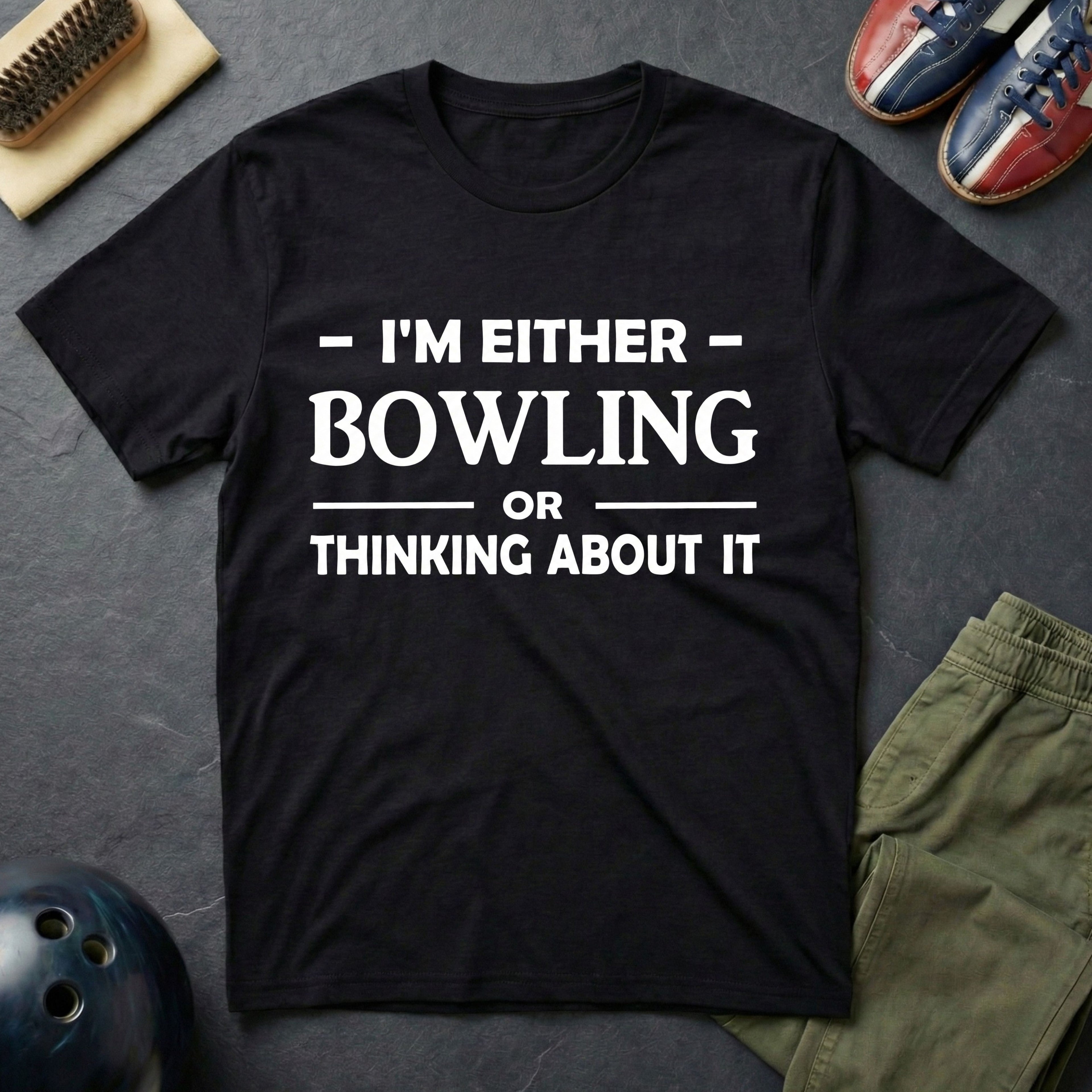 I'm Either Bowling Or Thinking About It T-Shirt