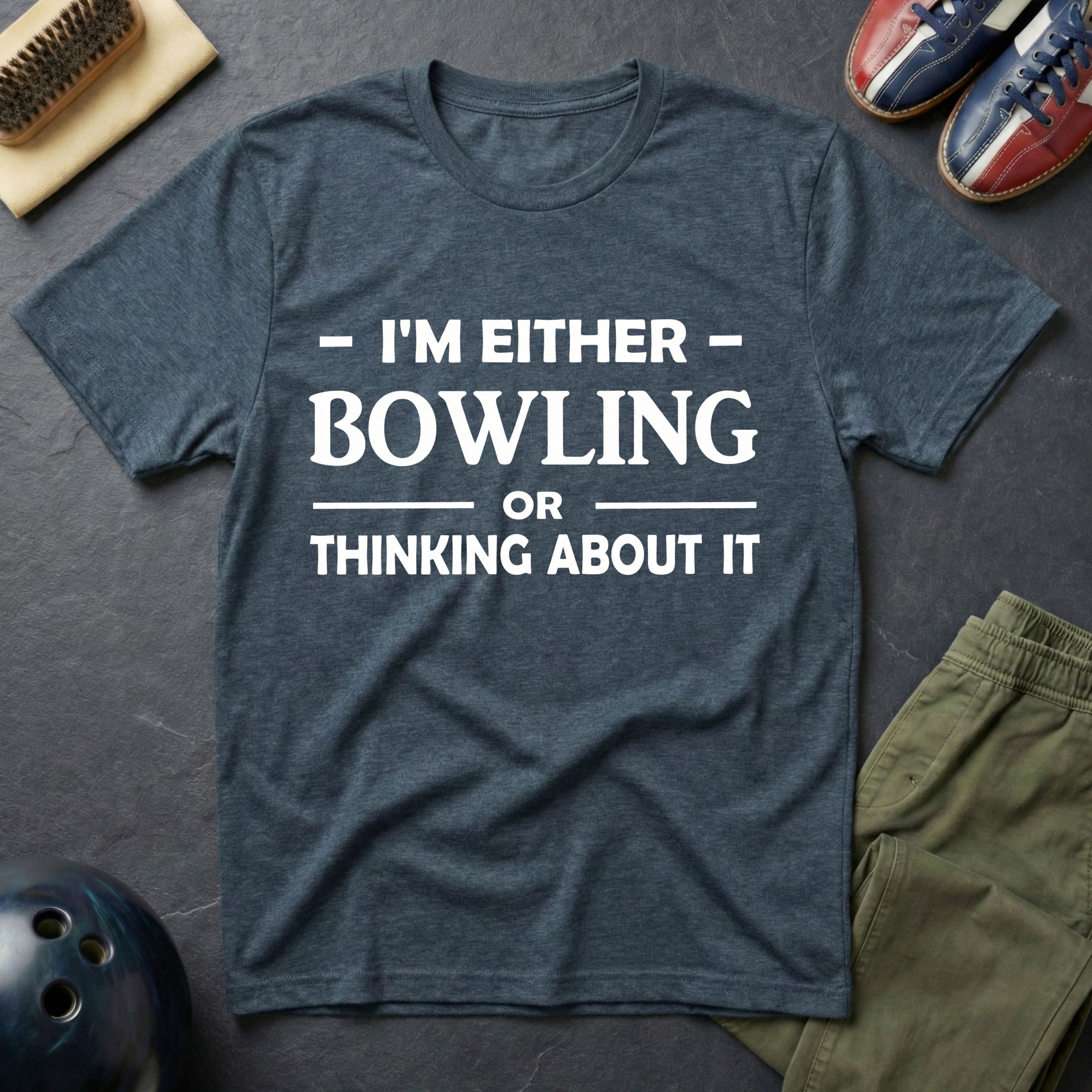 I'm Either Bowling Or Thinking About It T-Shirt