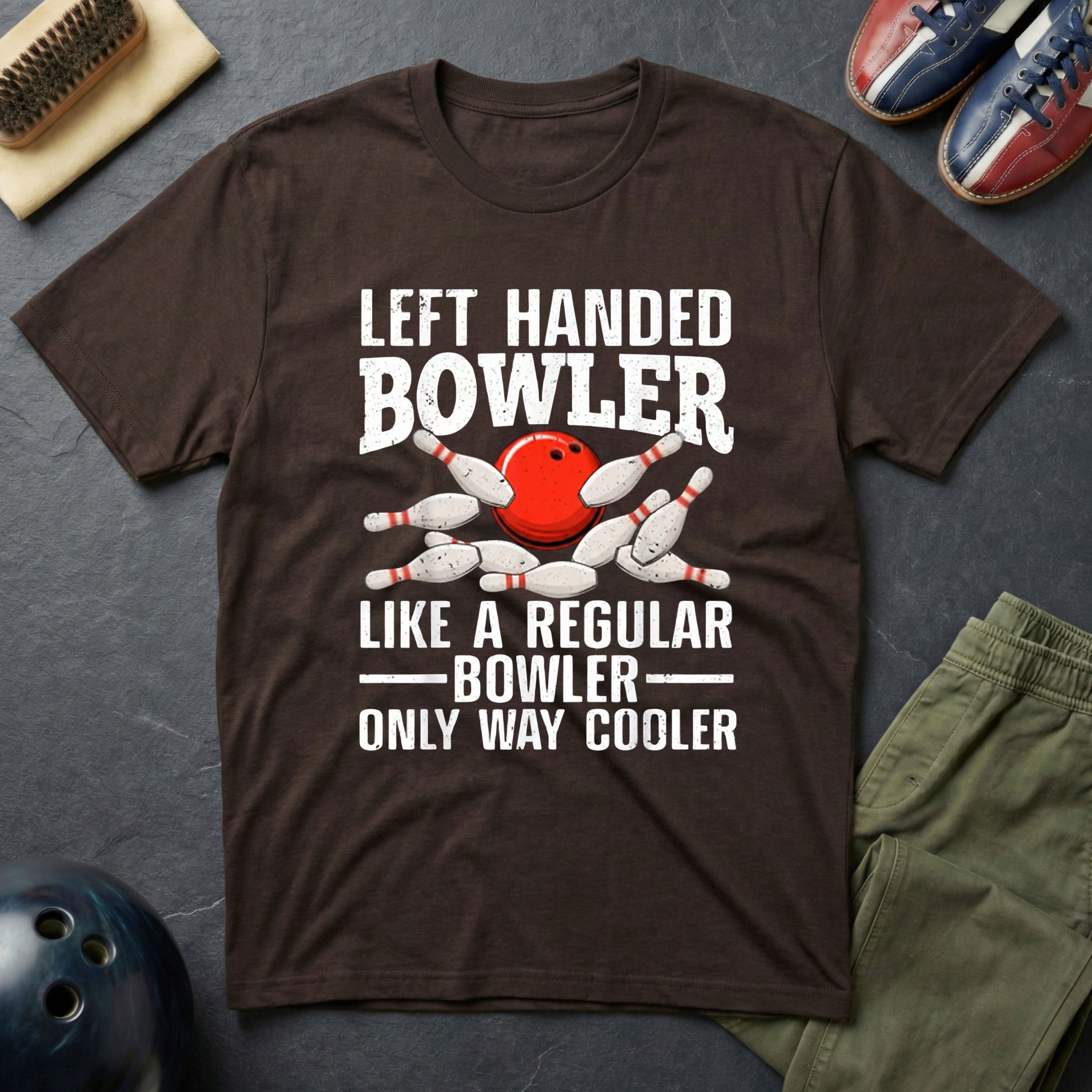 Left Handed Bowler T-Shirt