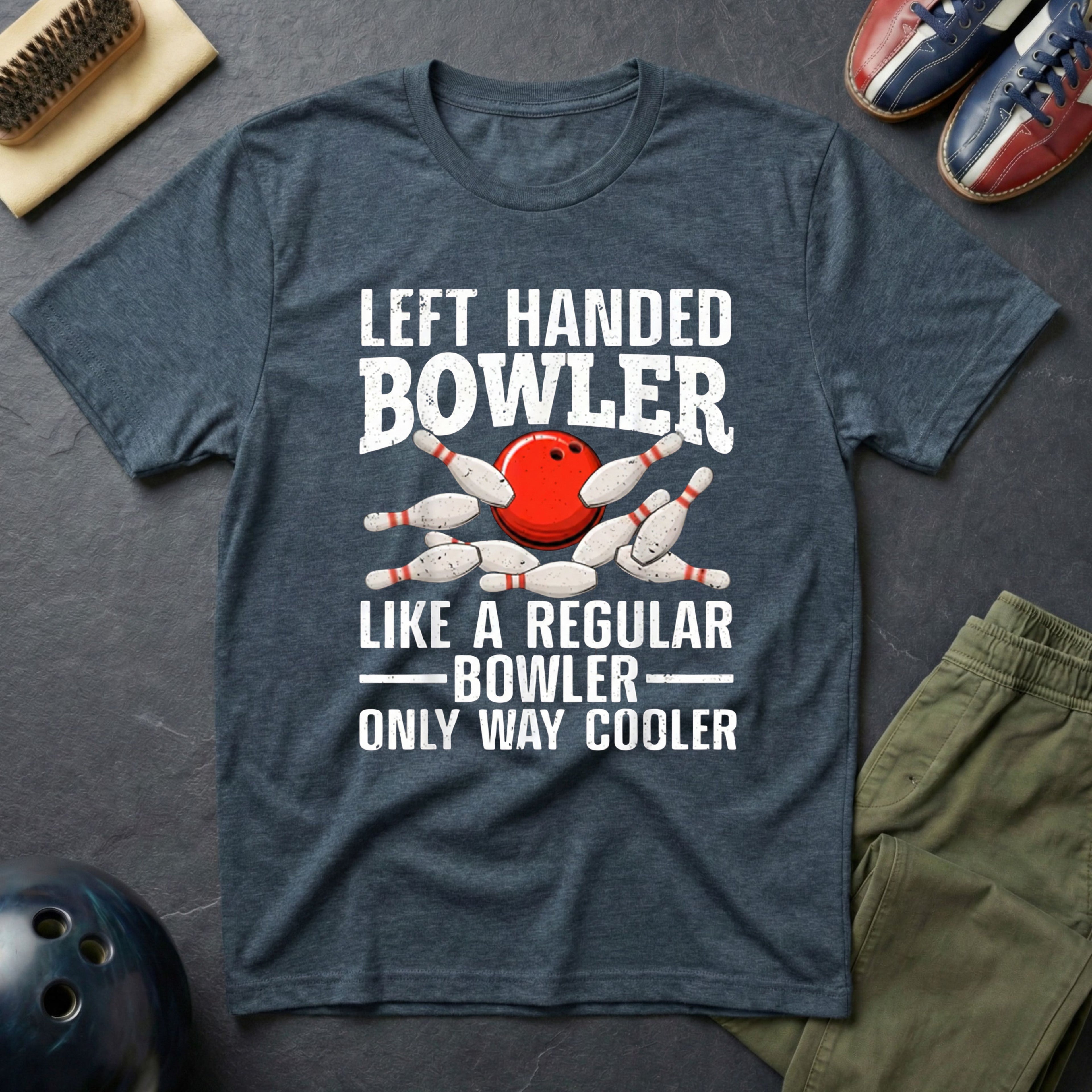 Left Handed Bowler T-Shirt