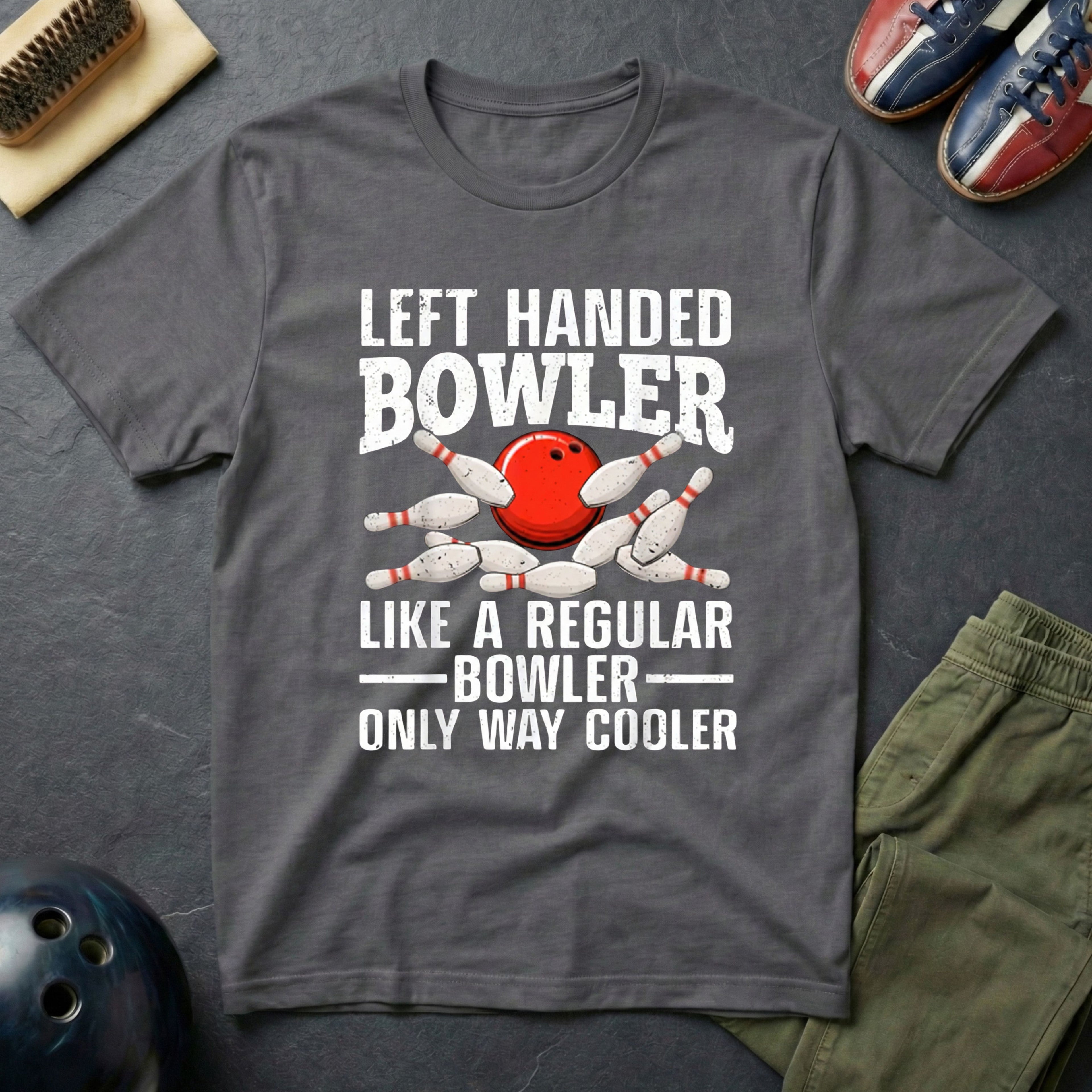 Left Handed Bowler T-Shirt