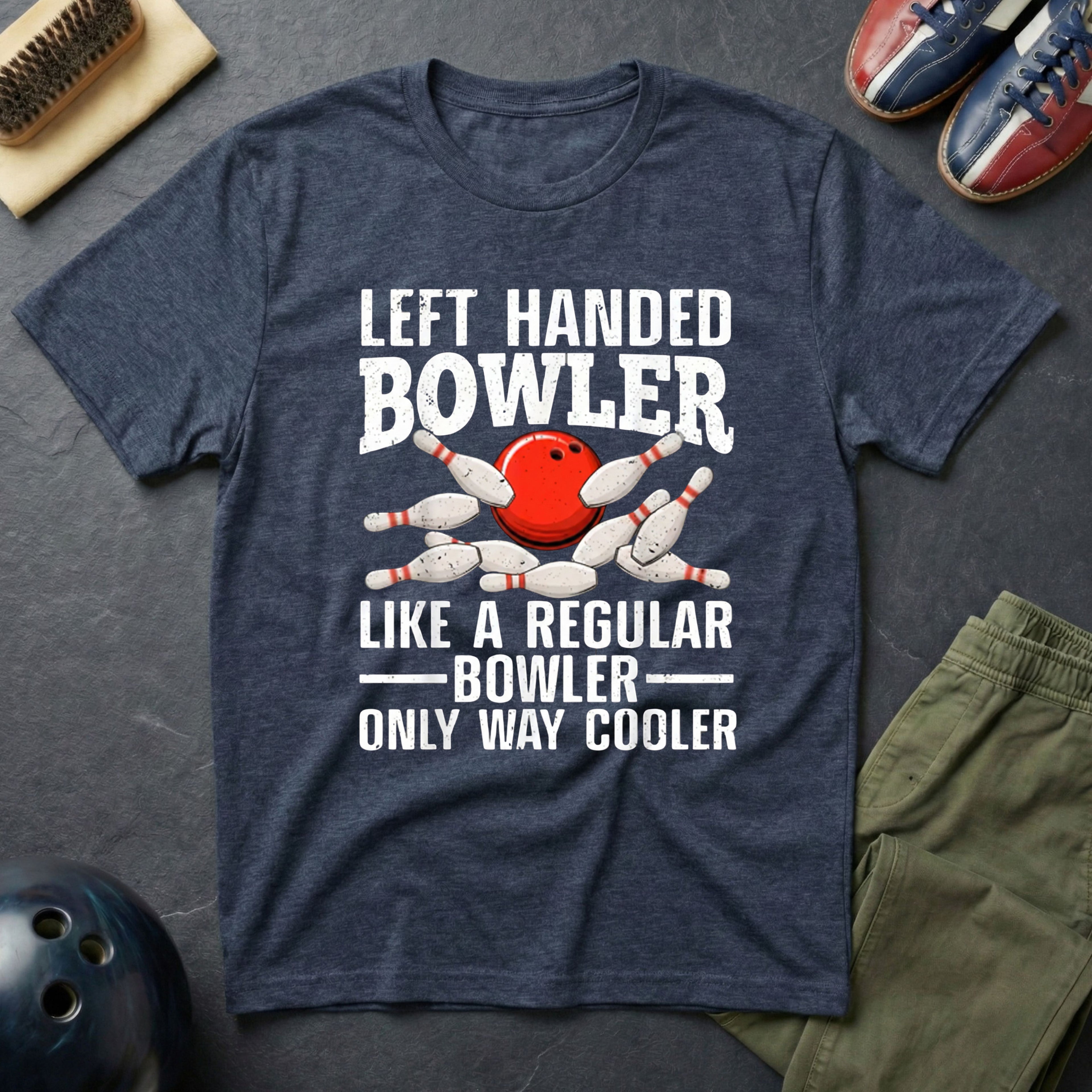 Left Handed Bowler T-Shirt