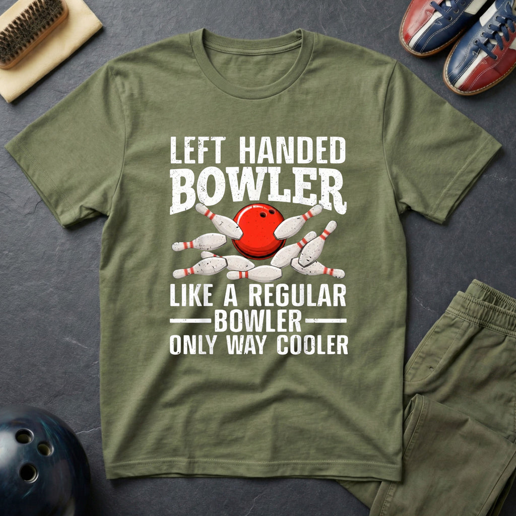 Left Handed Bowler T-Shirt