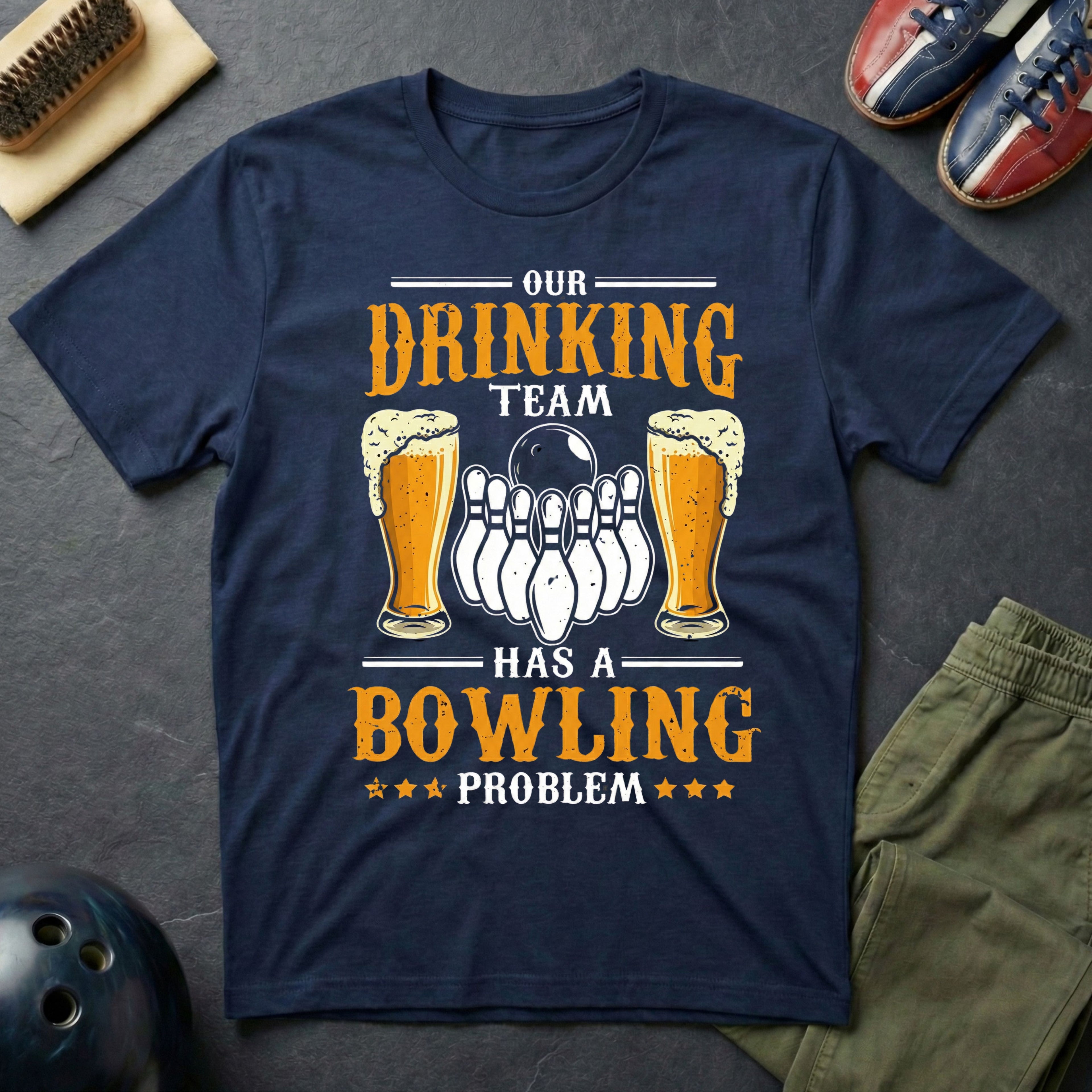 Our Drinking Team Has A Bowling Problem T-Shirt