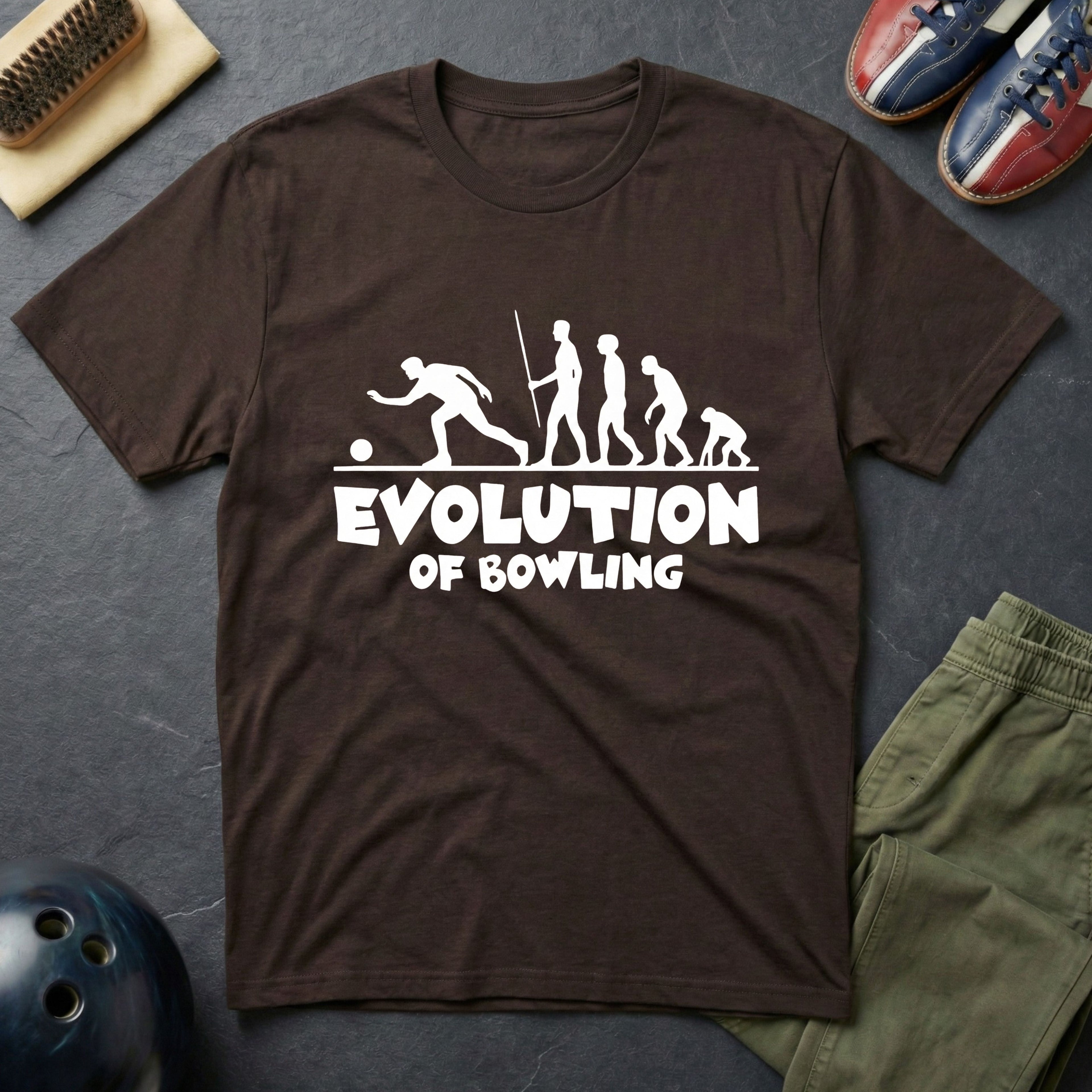 Evolution Of Bowling T-Shirt