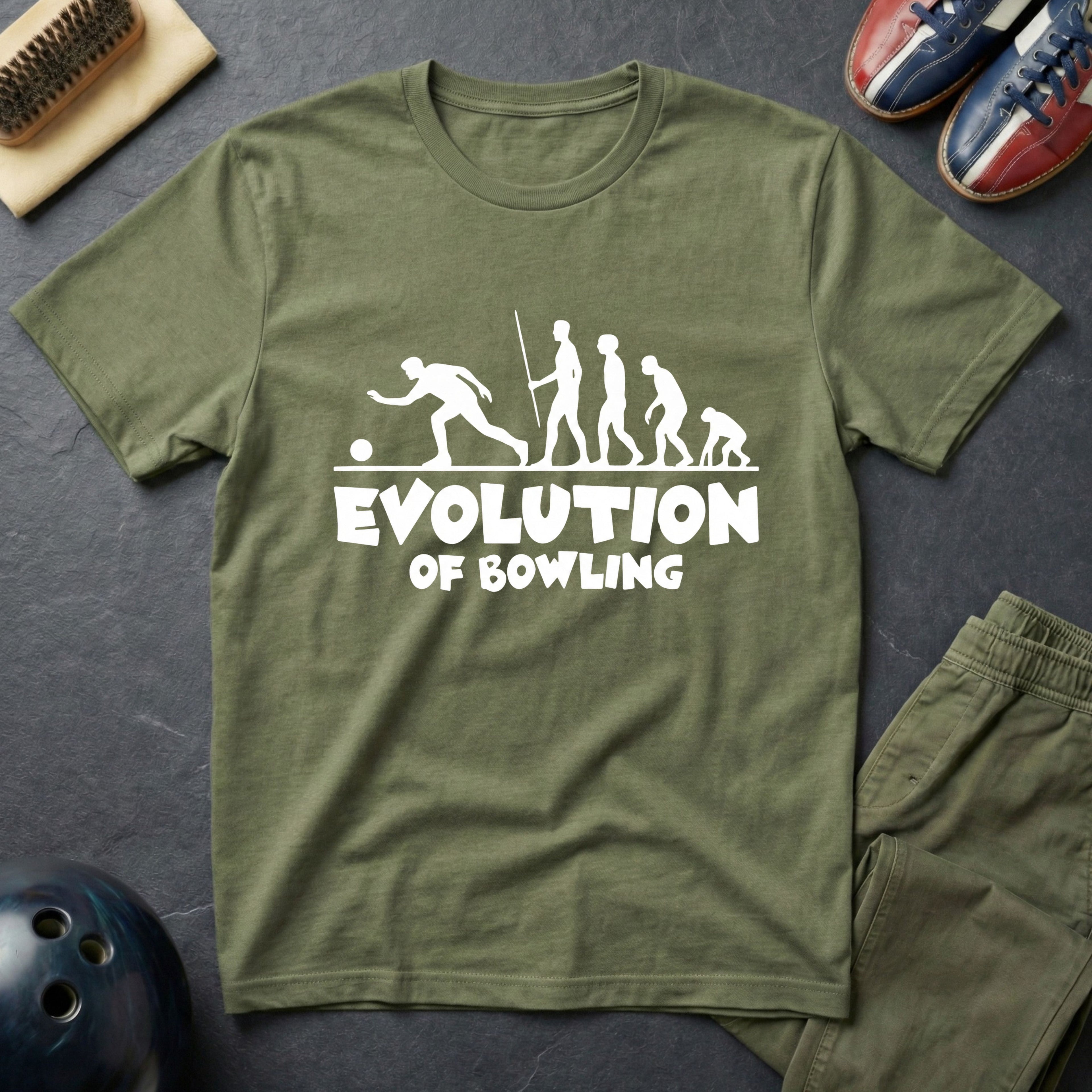 Evolution Of Bowling T-Shirt
