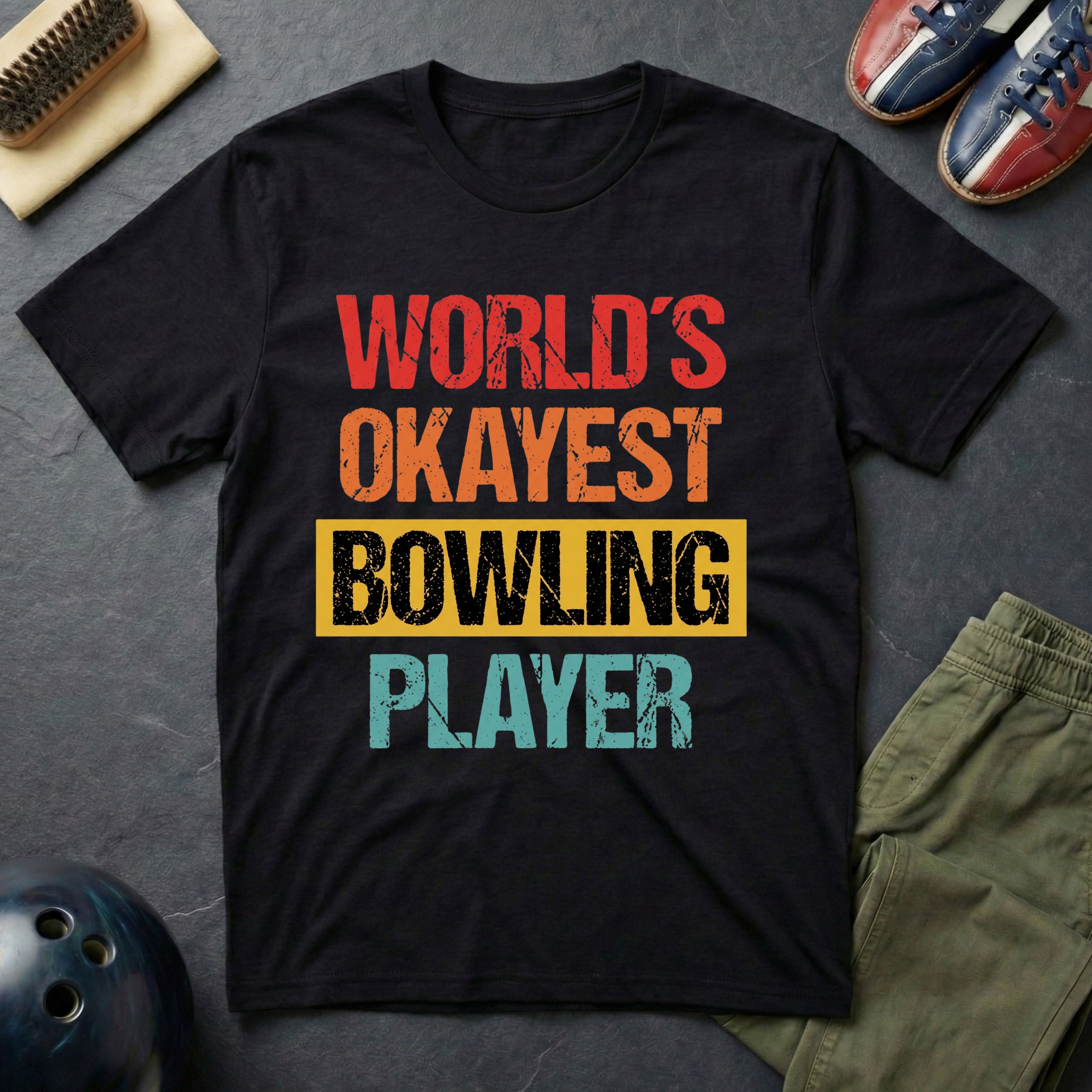 World's Okayest Bowling Player T-Shirt