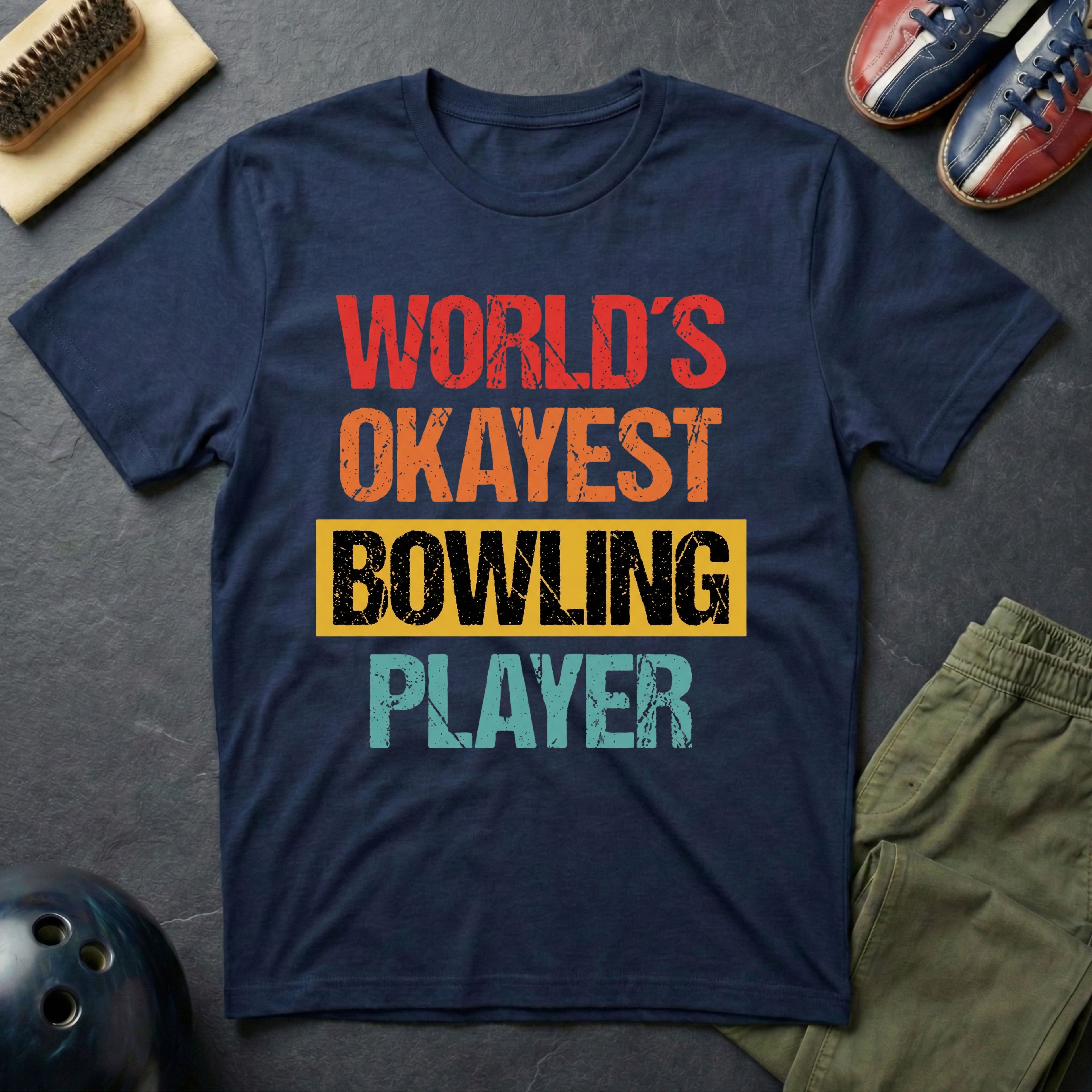 World's Okayest Bowling Player T-Shirt