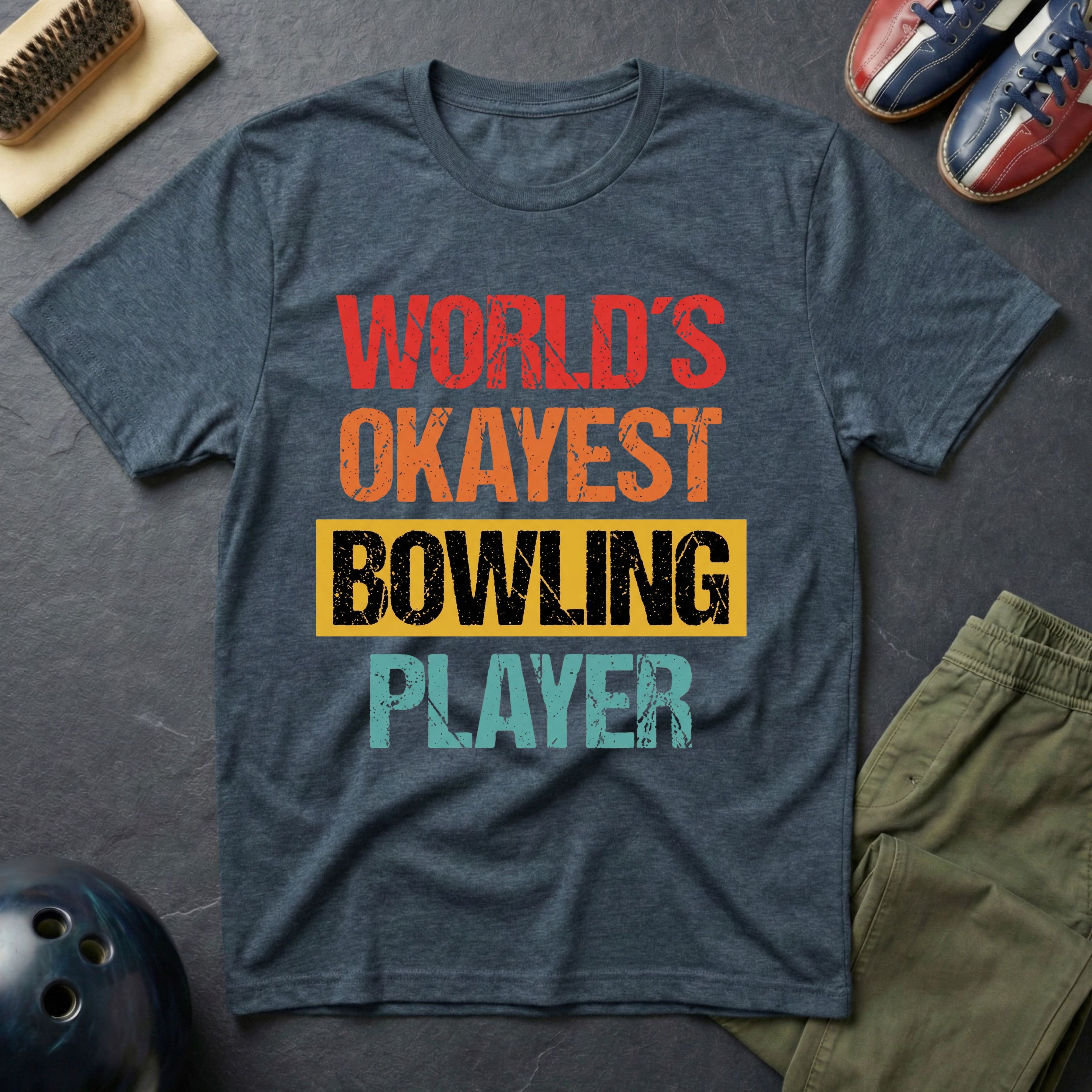 World's Okayest Bowling Player T-Shirt