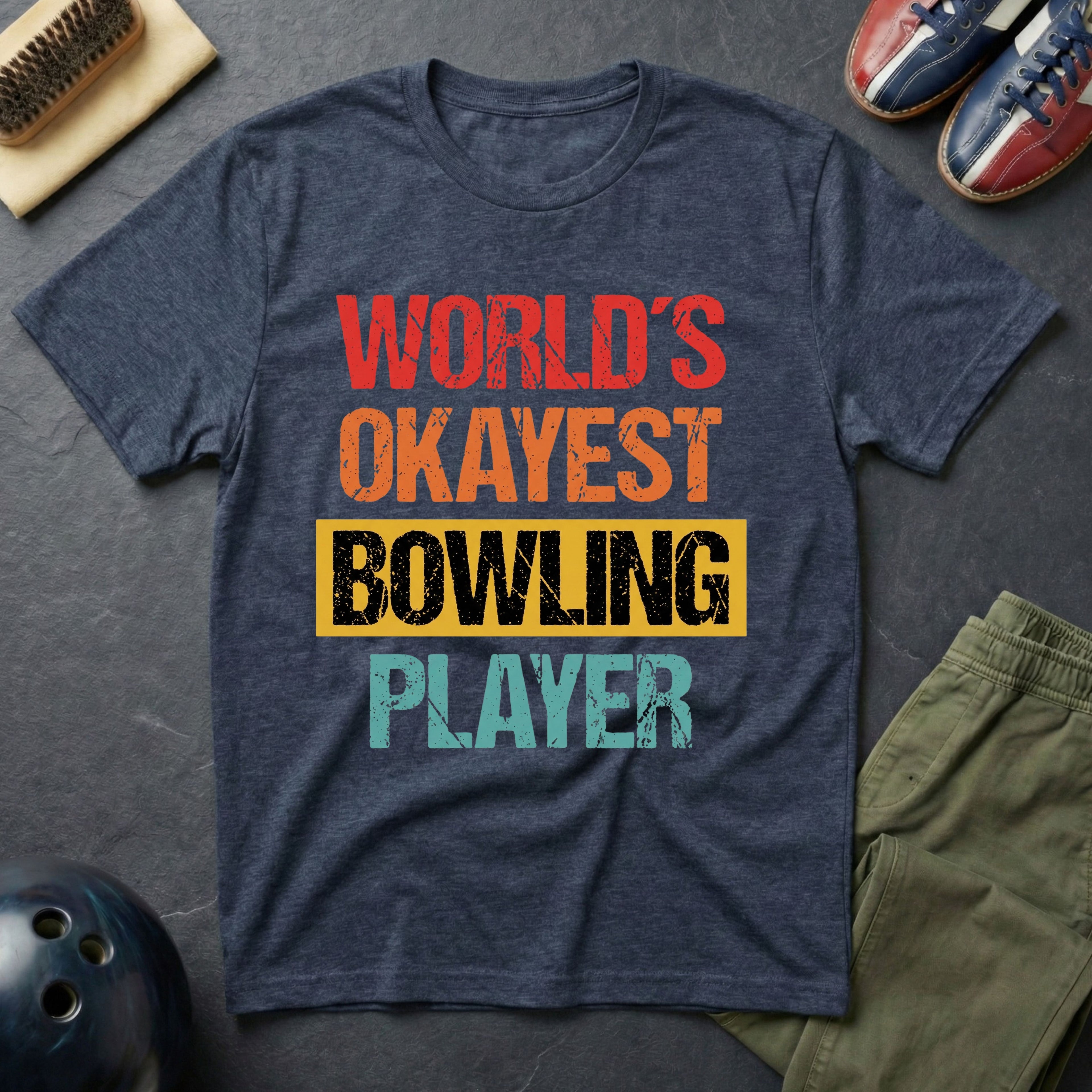 World's Okayest Bowling Player T-Shirt