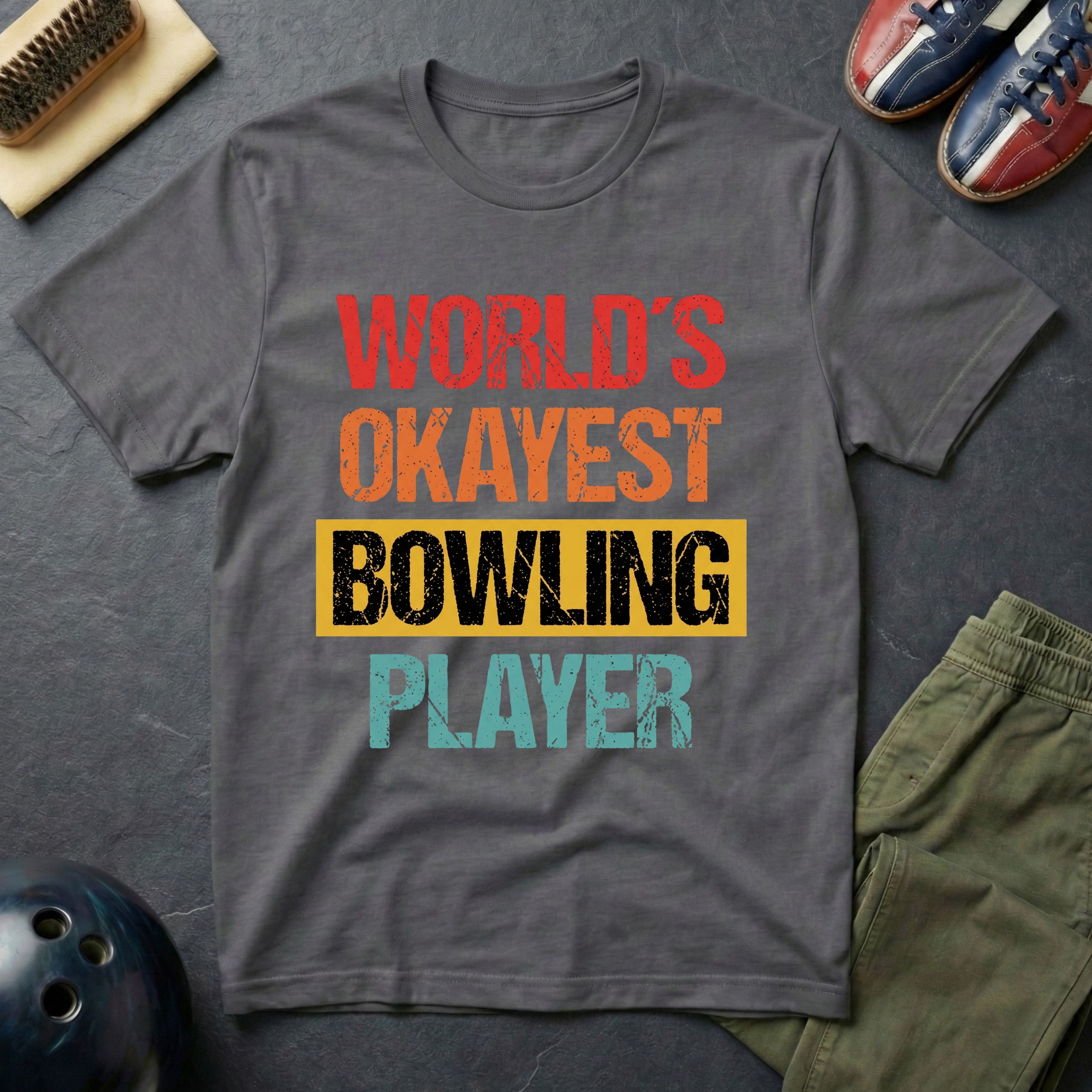 World's Okayest Bowling Player T-Shirt