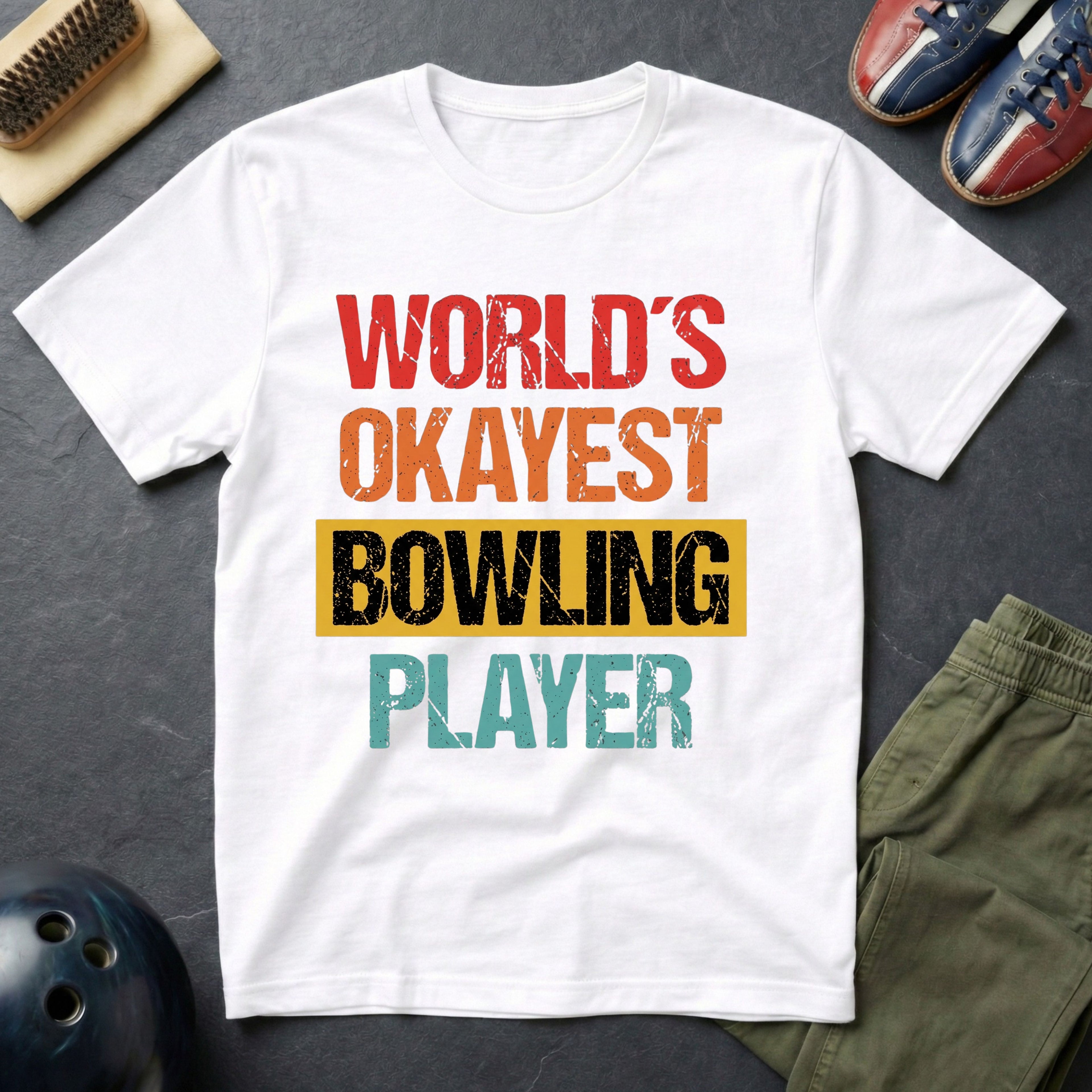 World's Okayest Bowling Player T-Shirt