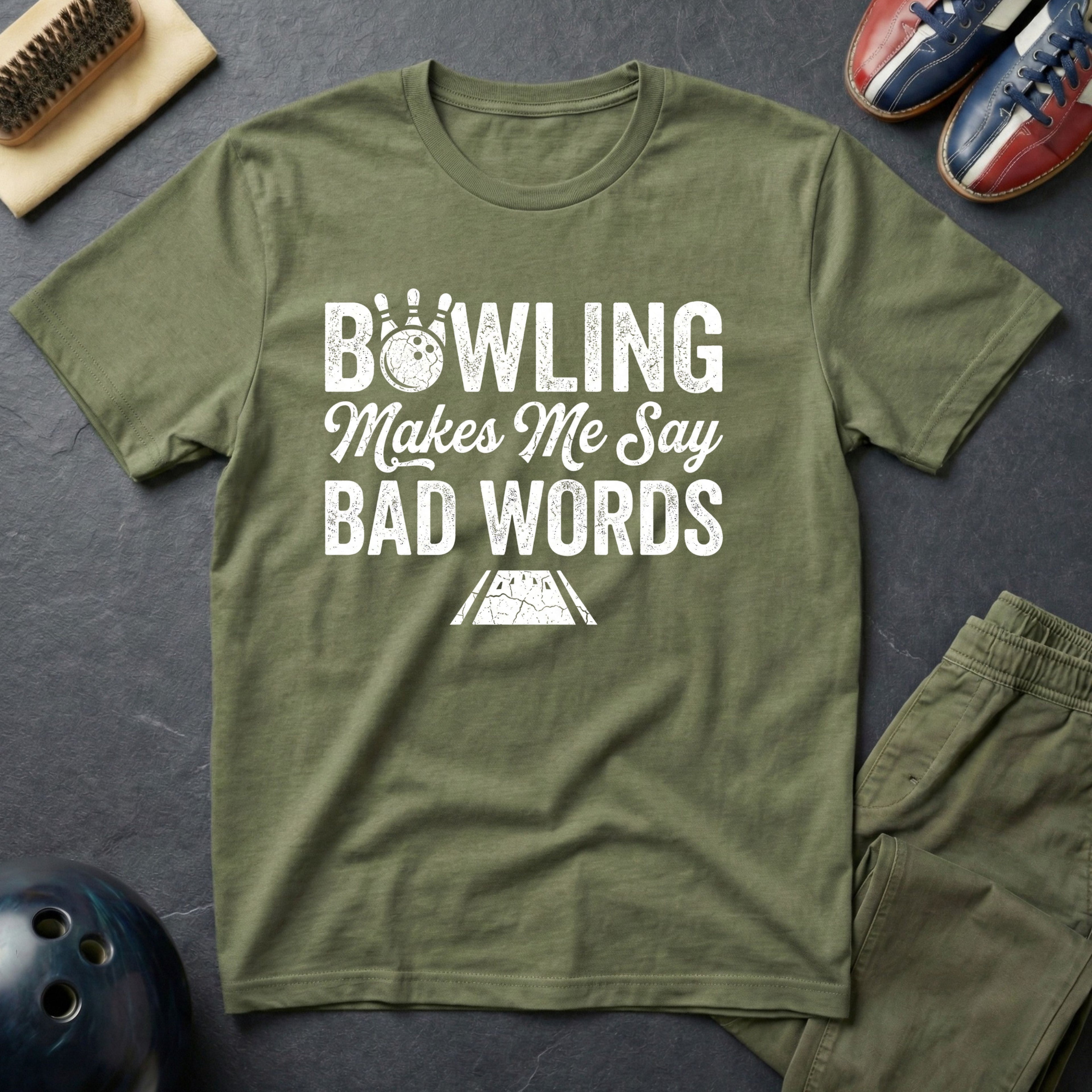 Bowling Make Me Say Bad Words T-Shirt
