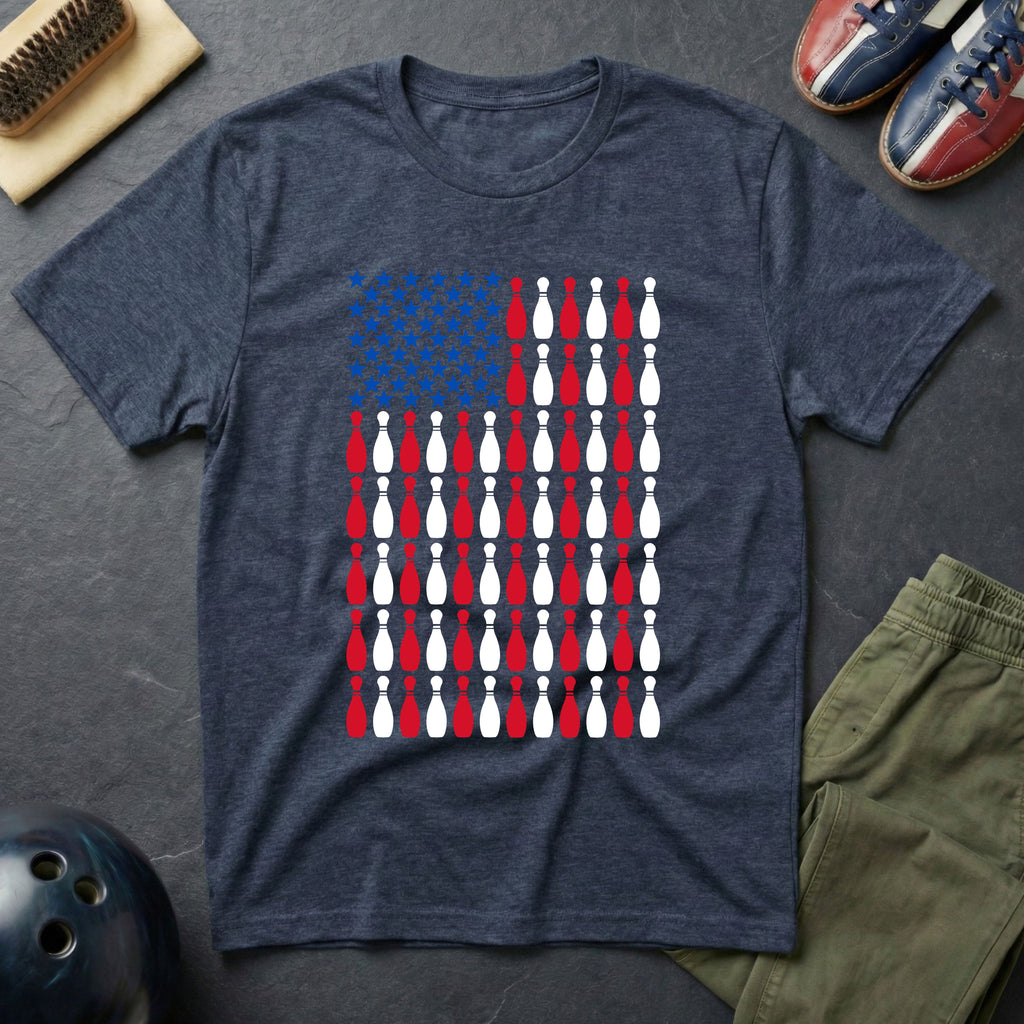 US Flag Bowling T-Shirt
