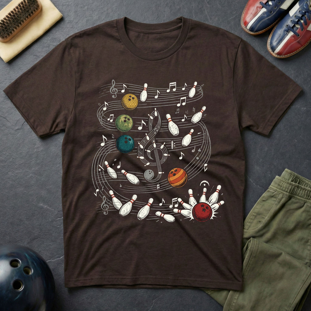 Bowling Sheet Music T-Shirt