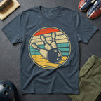 Retro Bowling Ball & Pins T-Shirt