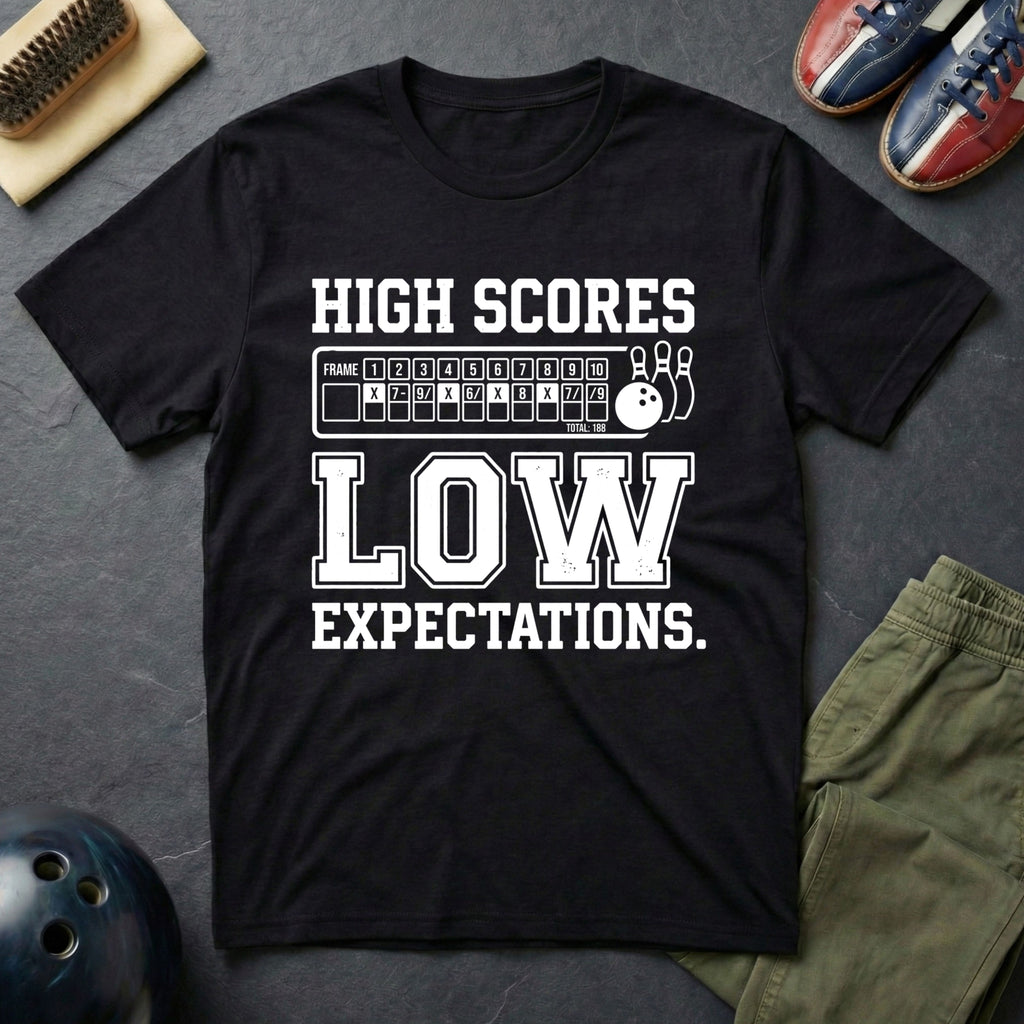 High Scores Low Expectations T-Shirt