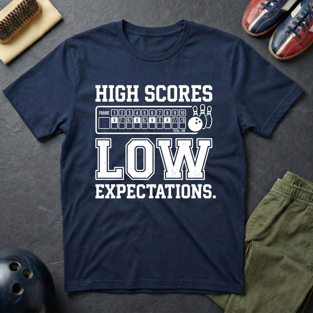 High Scores Low Expectations T-Shirt
