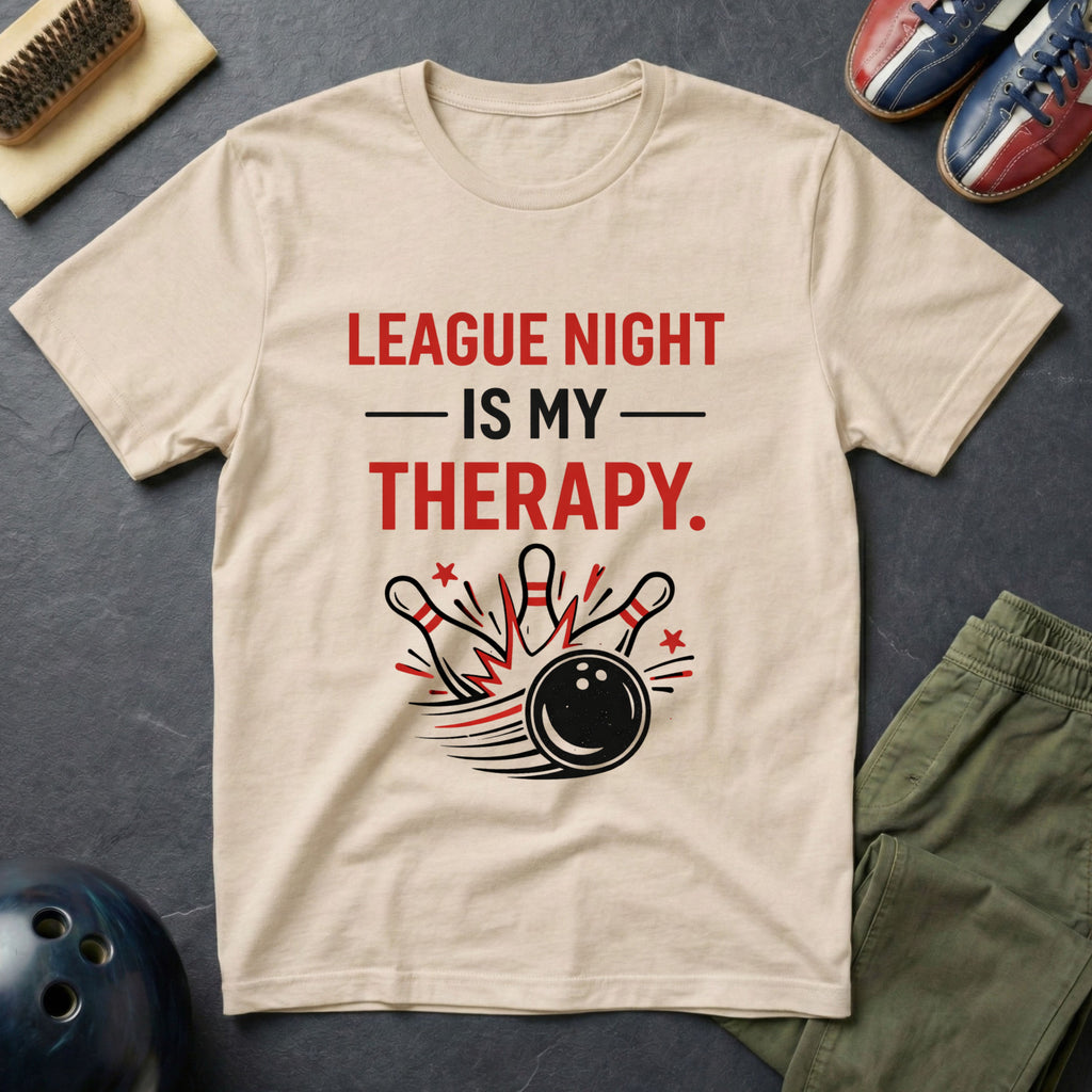 League Night Is My Therapy T-Shirt