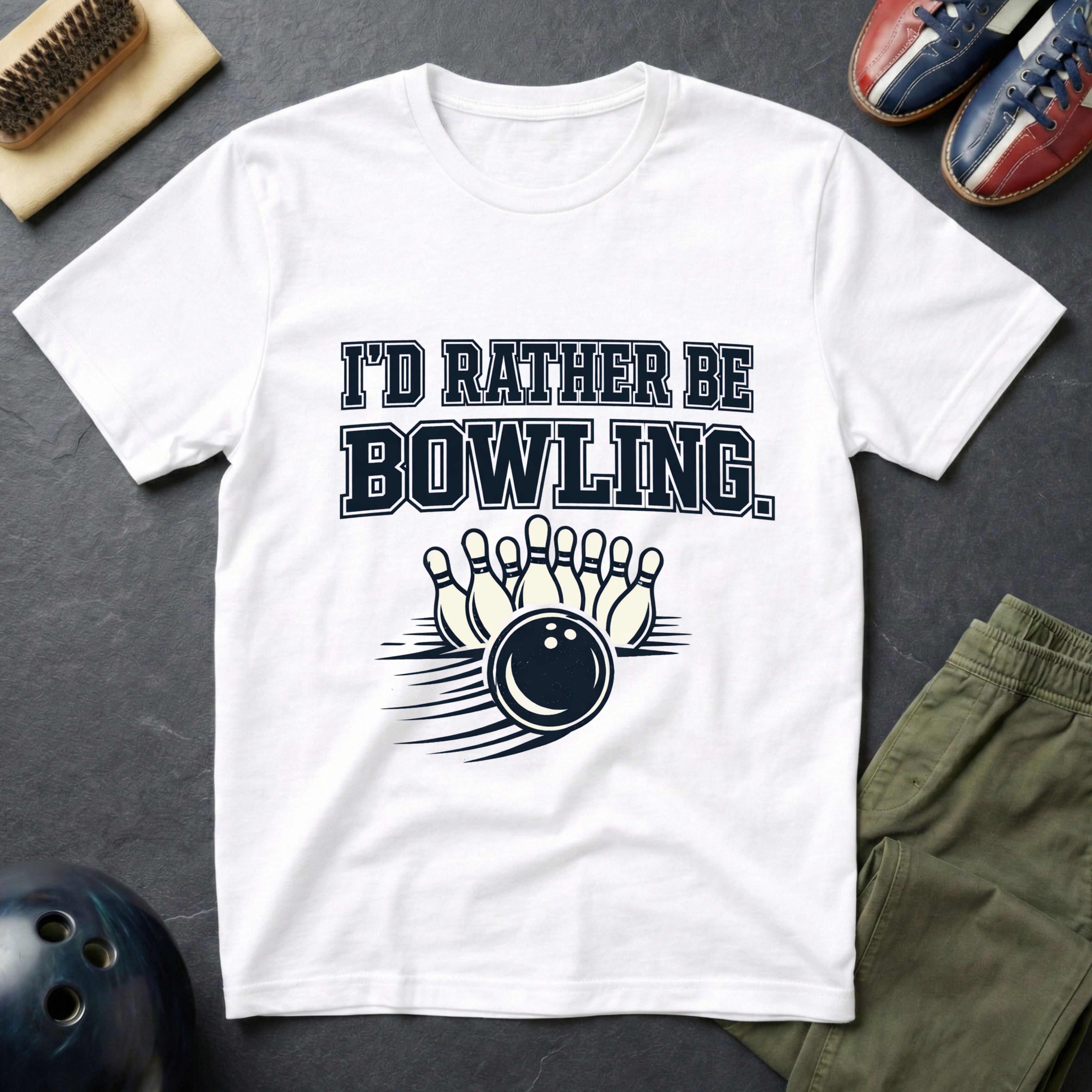 I'd Rather Be Bowling T-Shirt