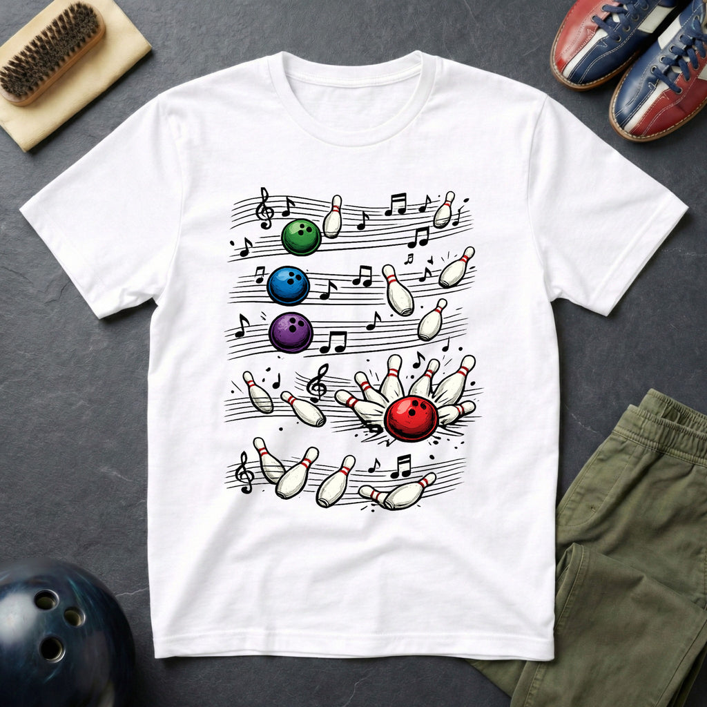 Bowlers Sheet Music T-Shirt