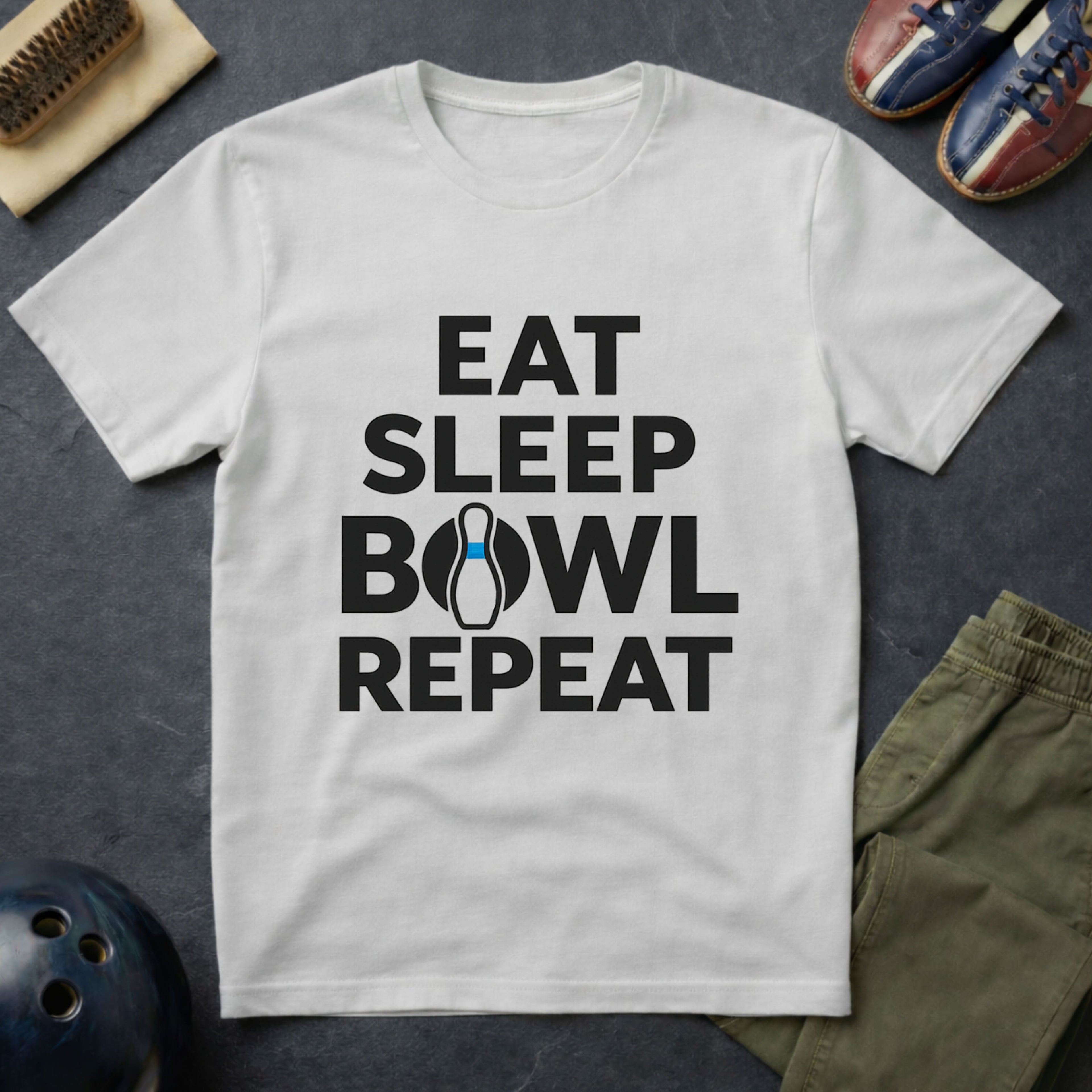 Eat Sleep Bowl Repeat T-Shirt