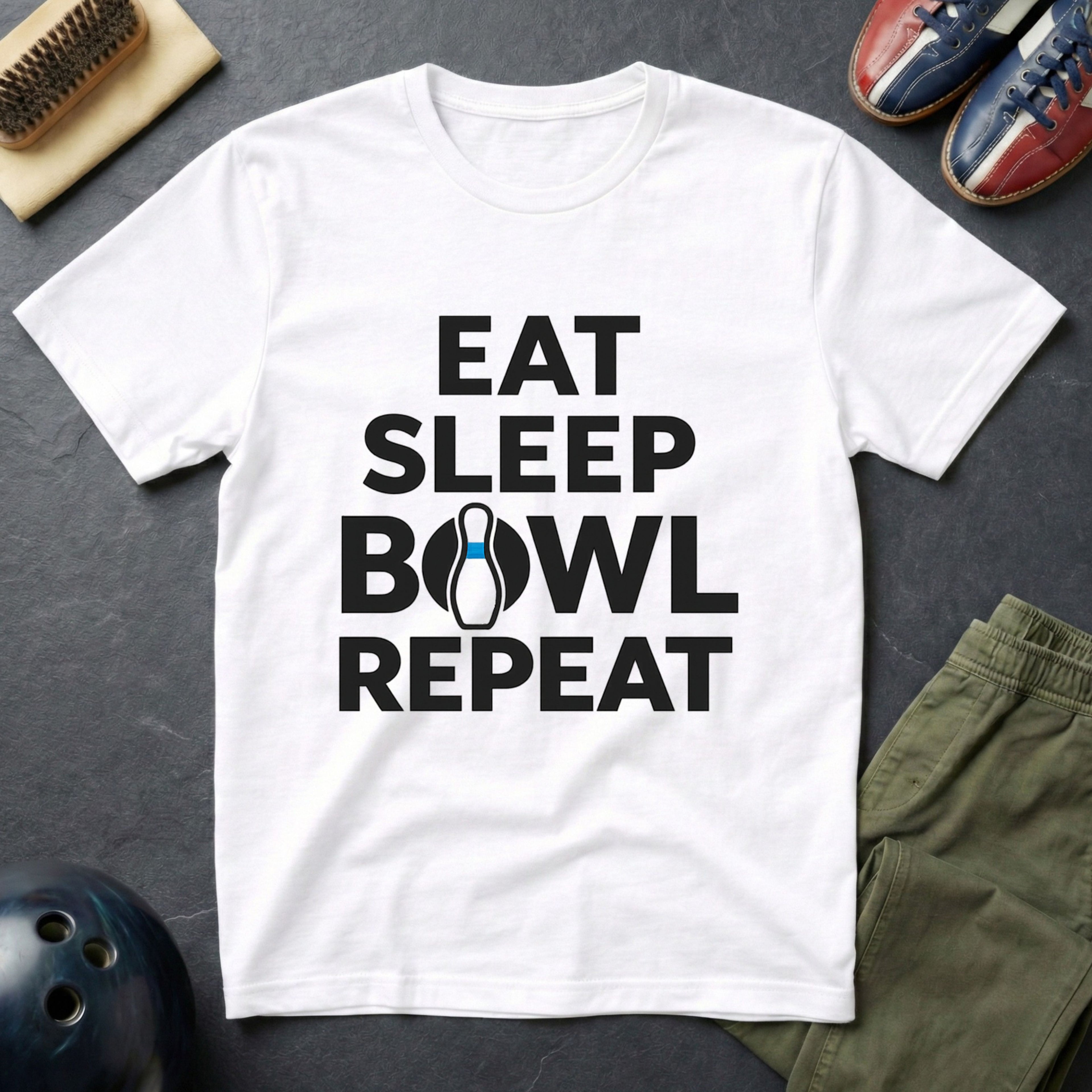 Eat Sleep Bowl Repeat T-Shirt