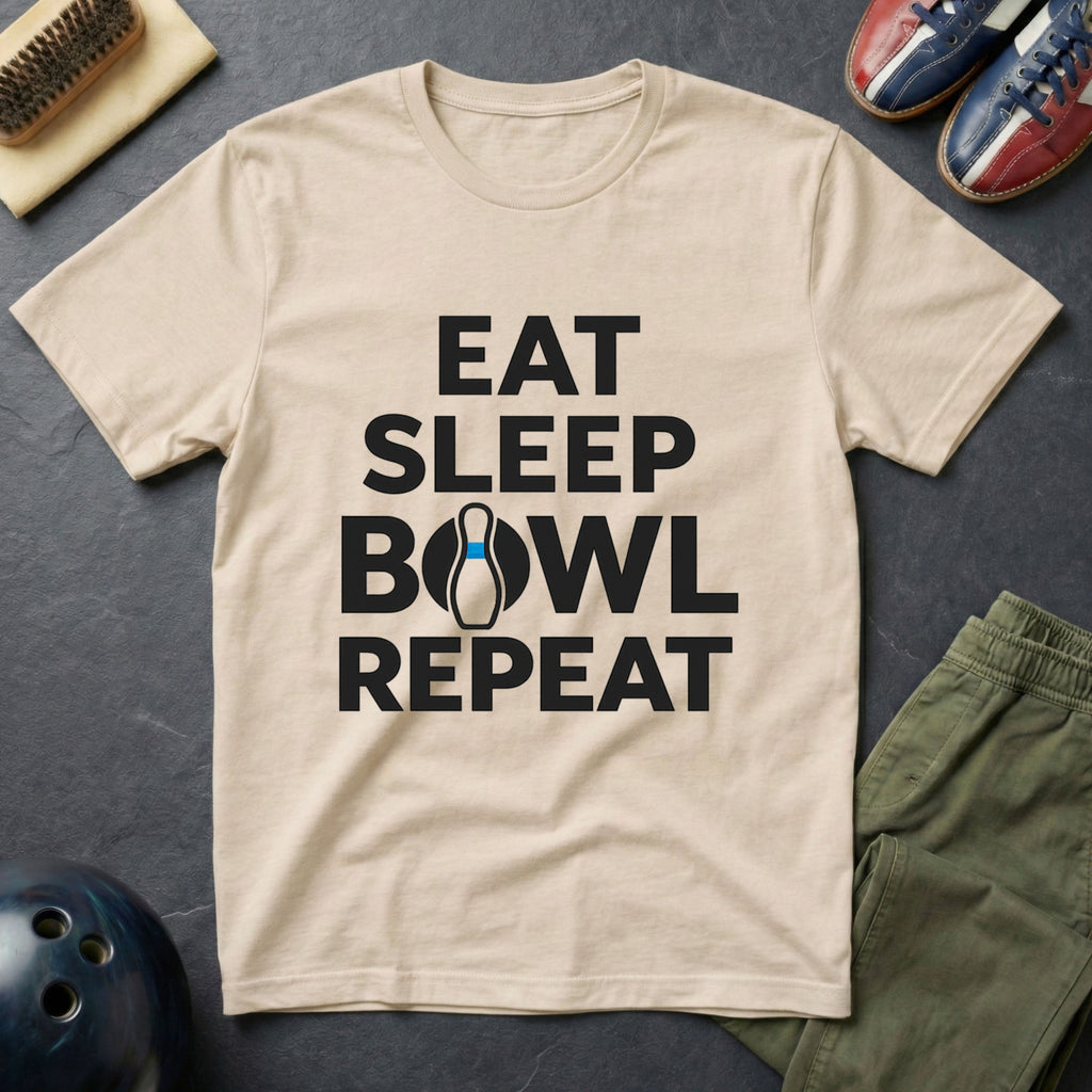 Eat Sleep Bowl Repeat T-Shirt