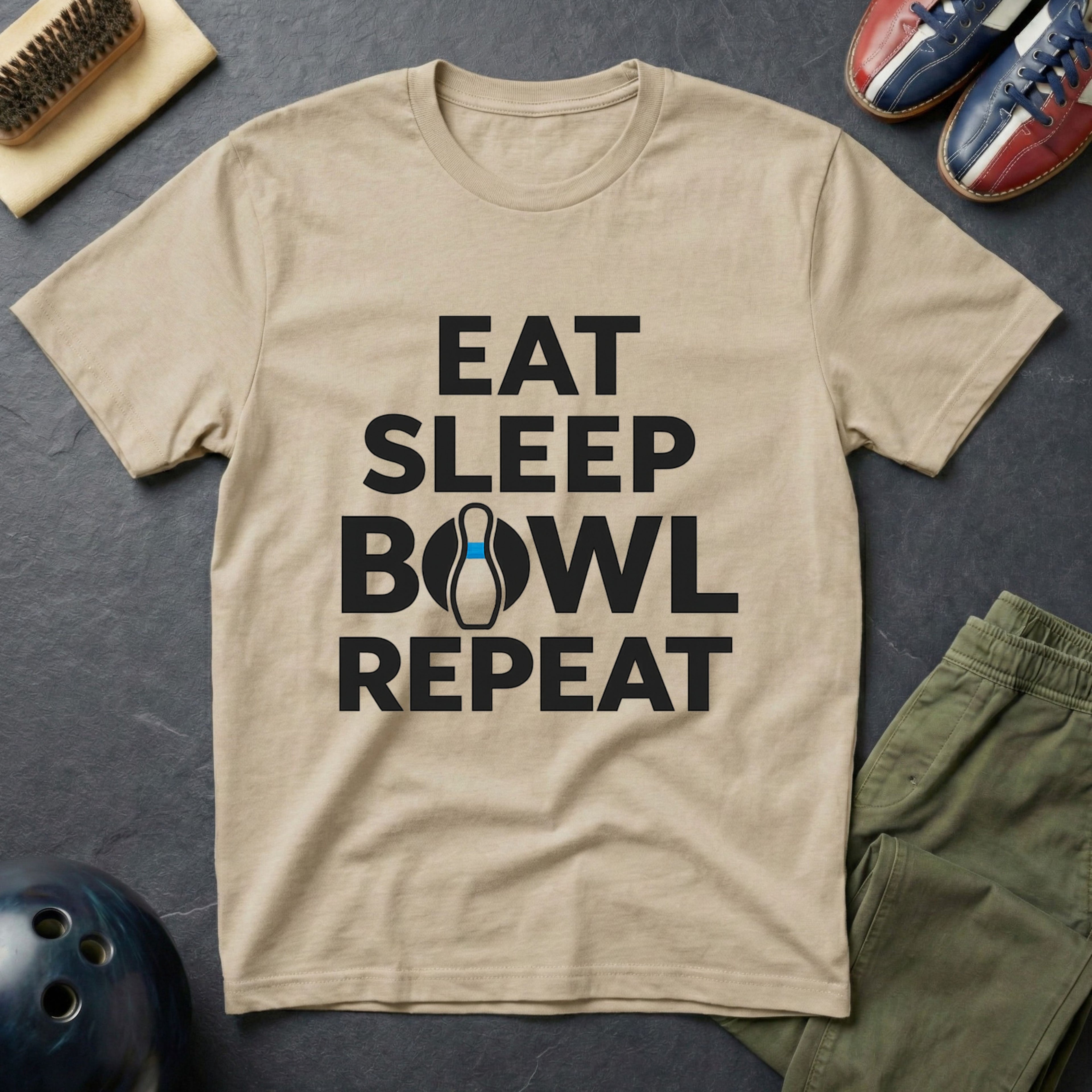 Eat Sleep Bowl Repeat T-Shirt