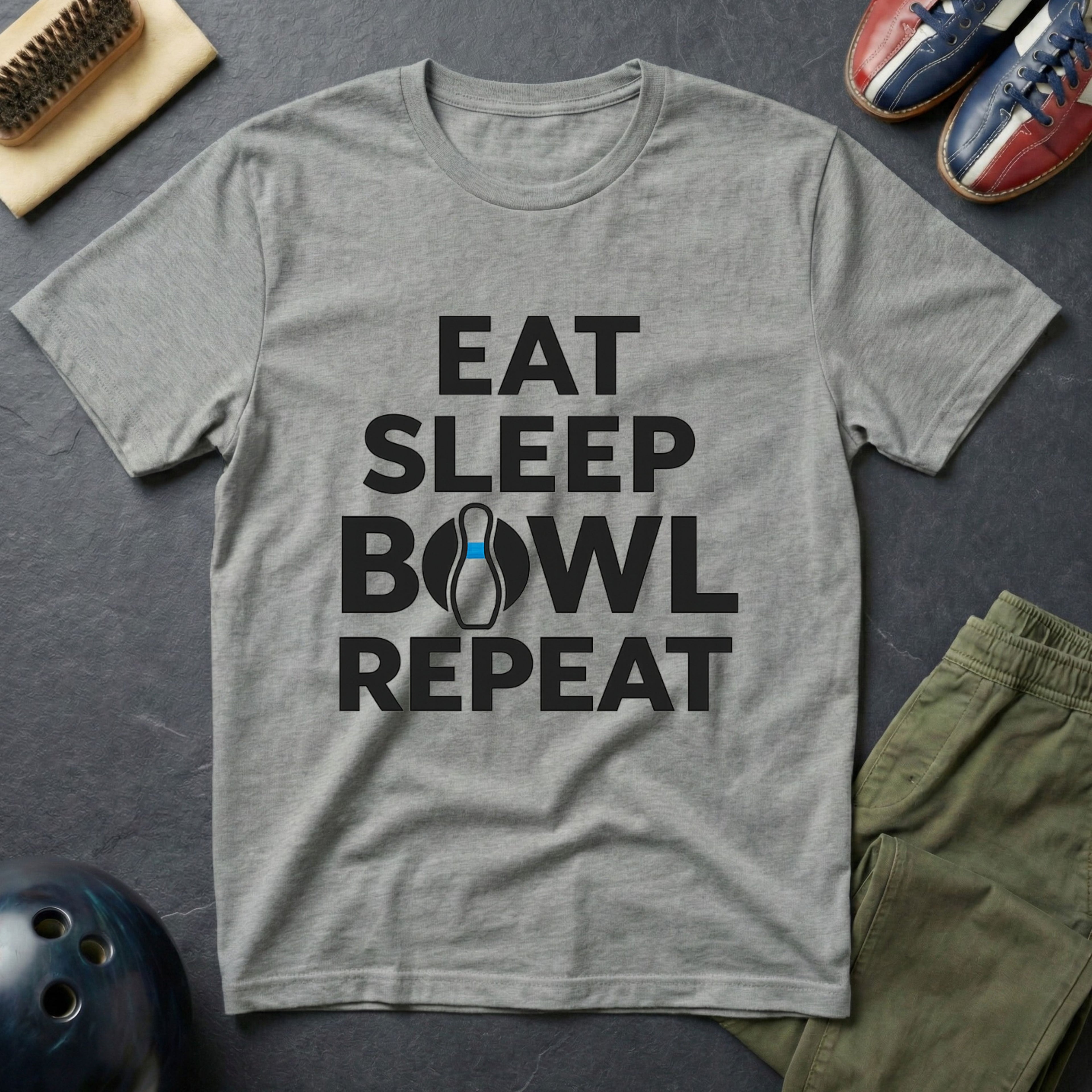 Eat Sleep Bowl Repeat T-Shirt