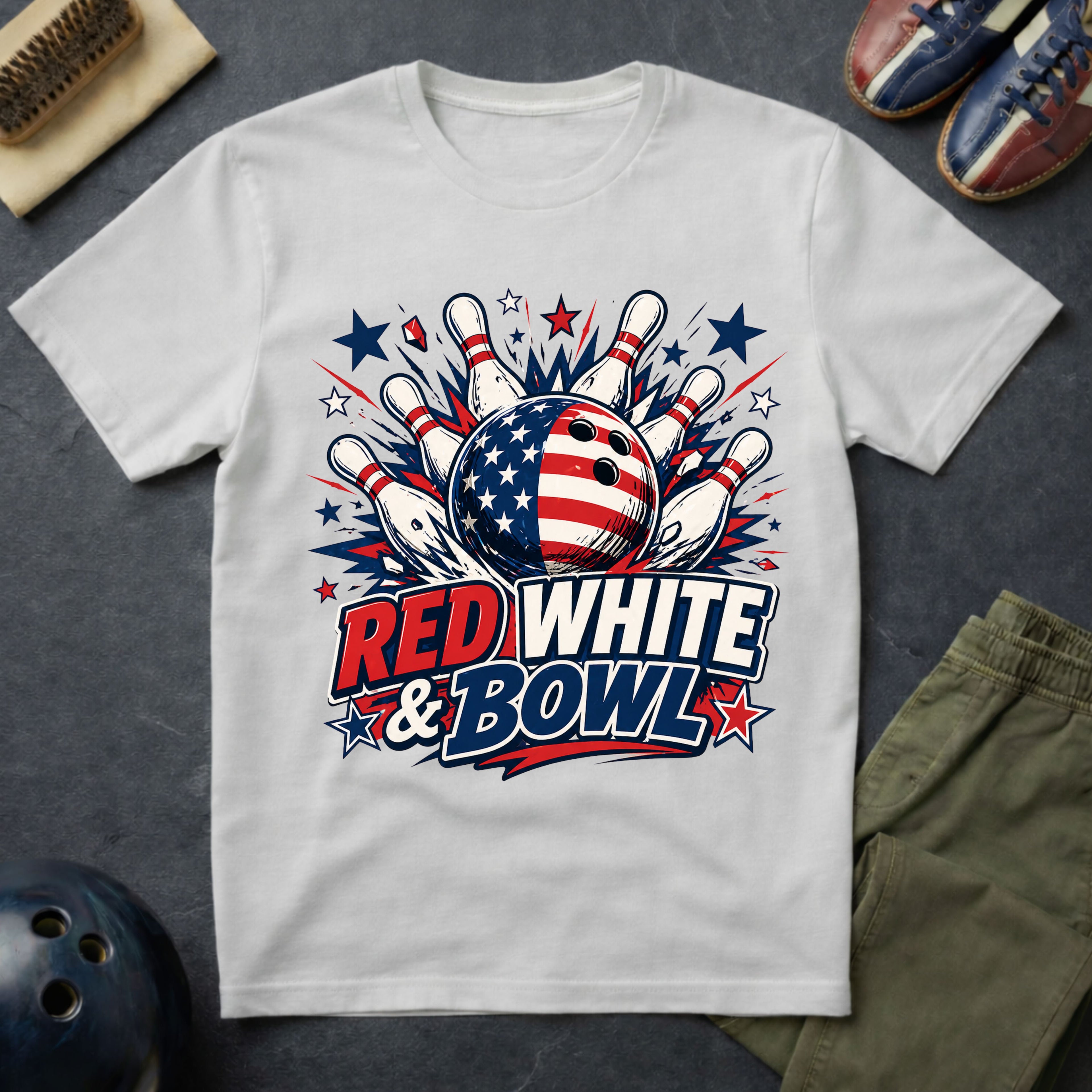 Red White & Bowl T-Shirt