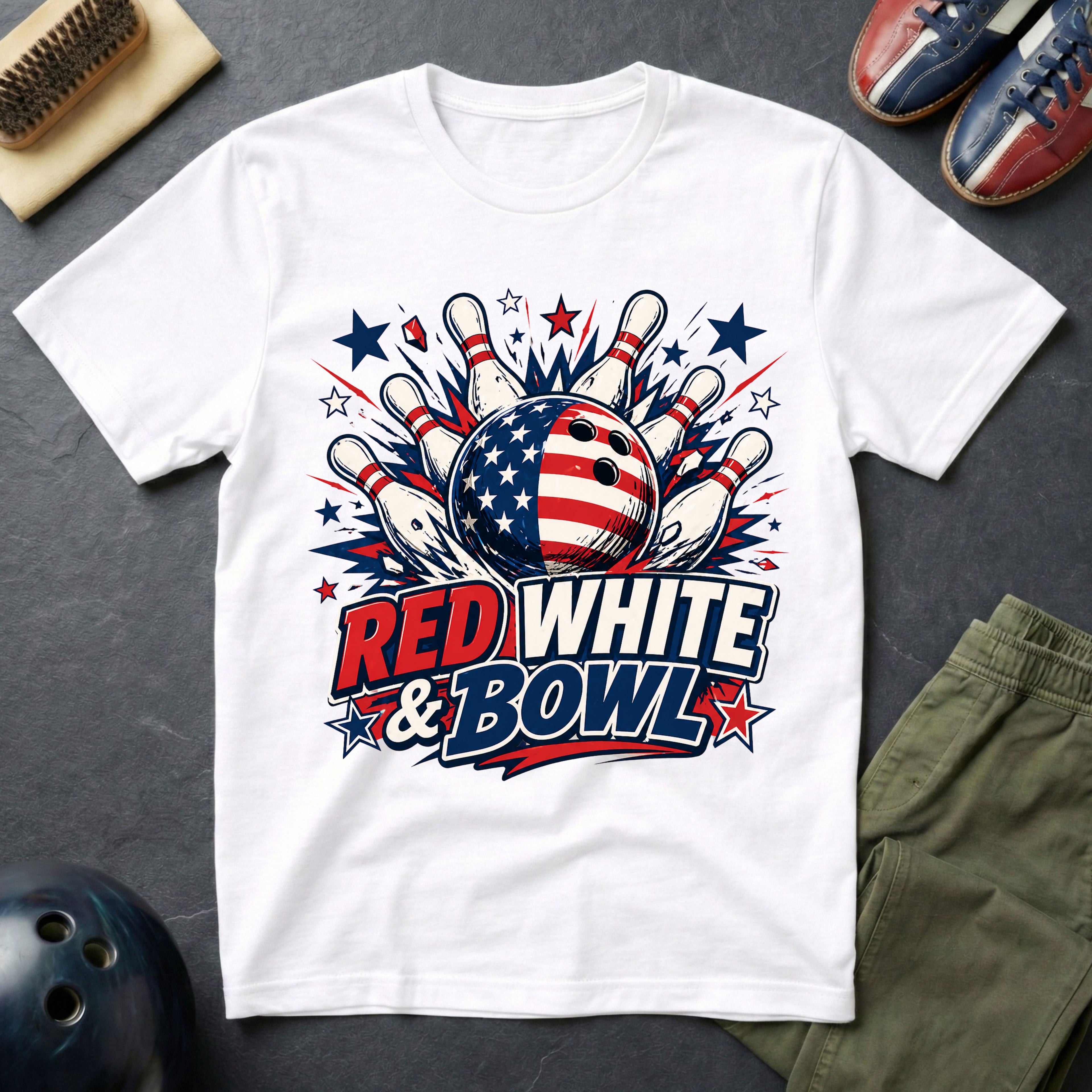 Red White & Bowl T-Shirt
