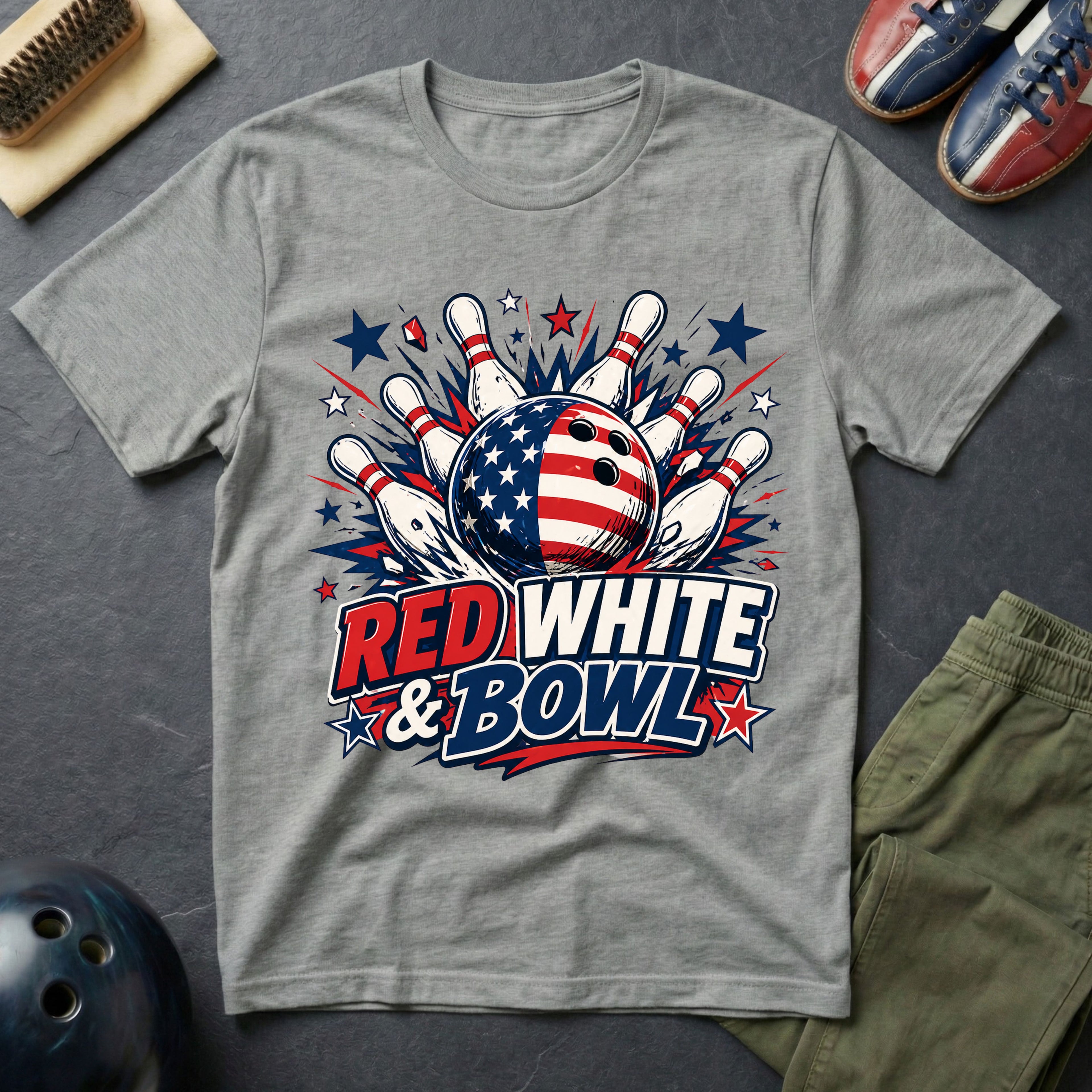Red White & Bowl T-Shirt