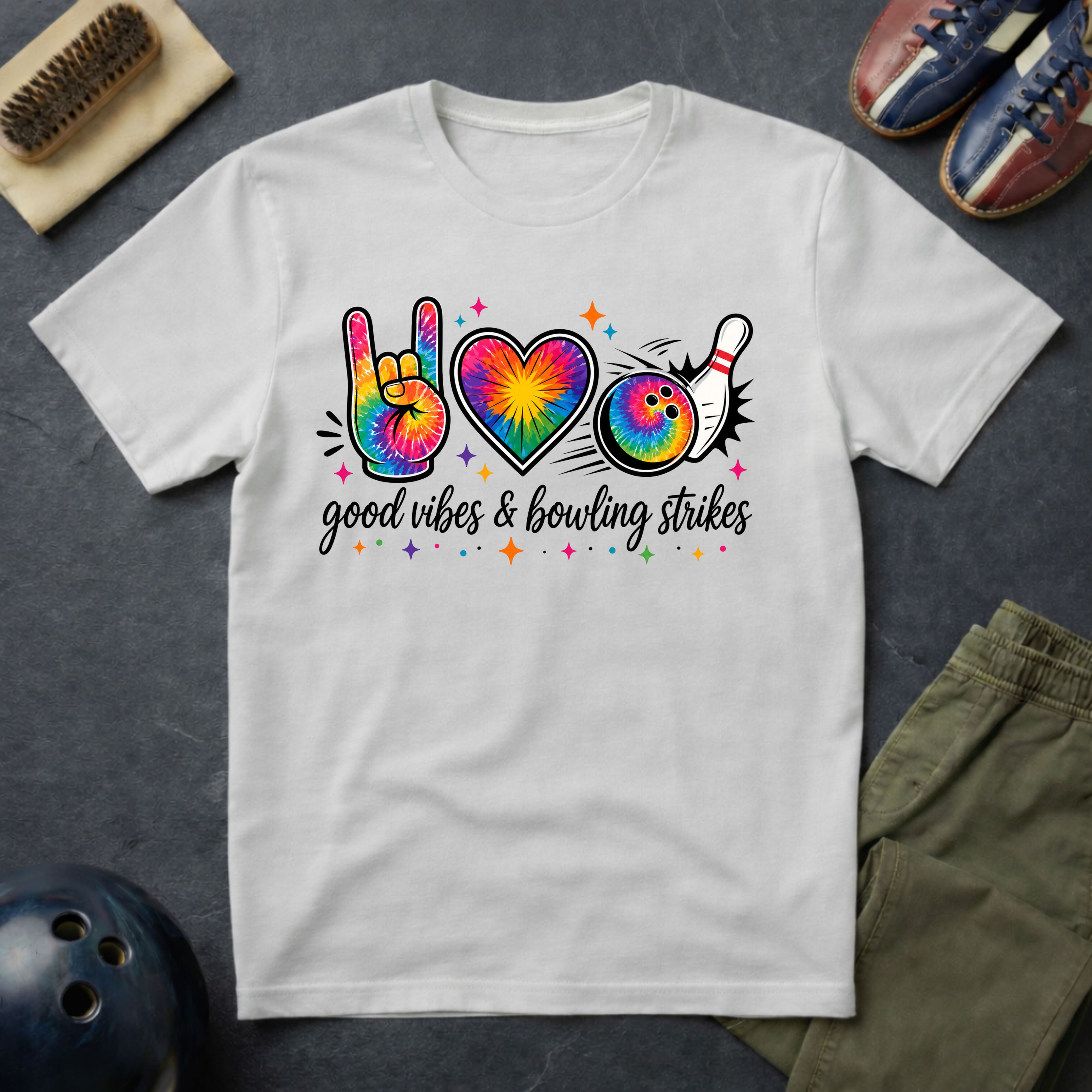 Good Vibes & Bowling Strikes T-Shirt