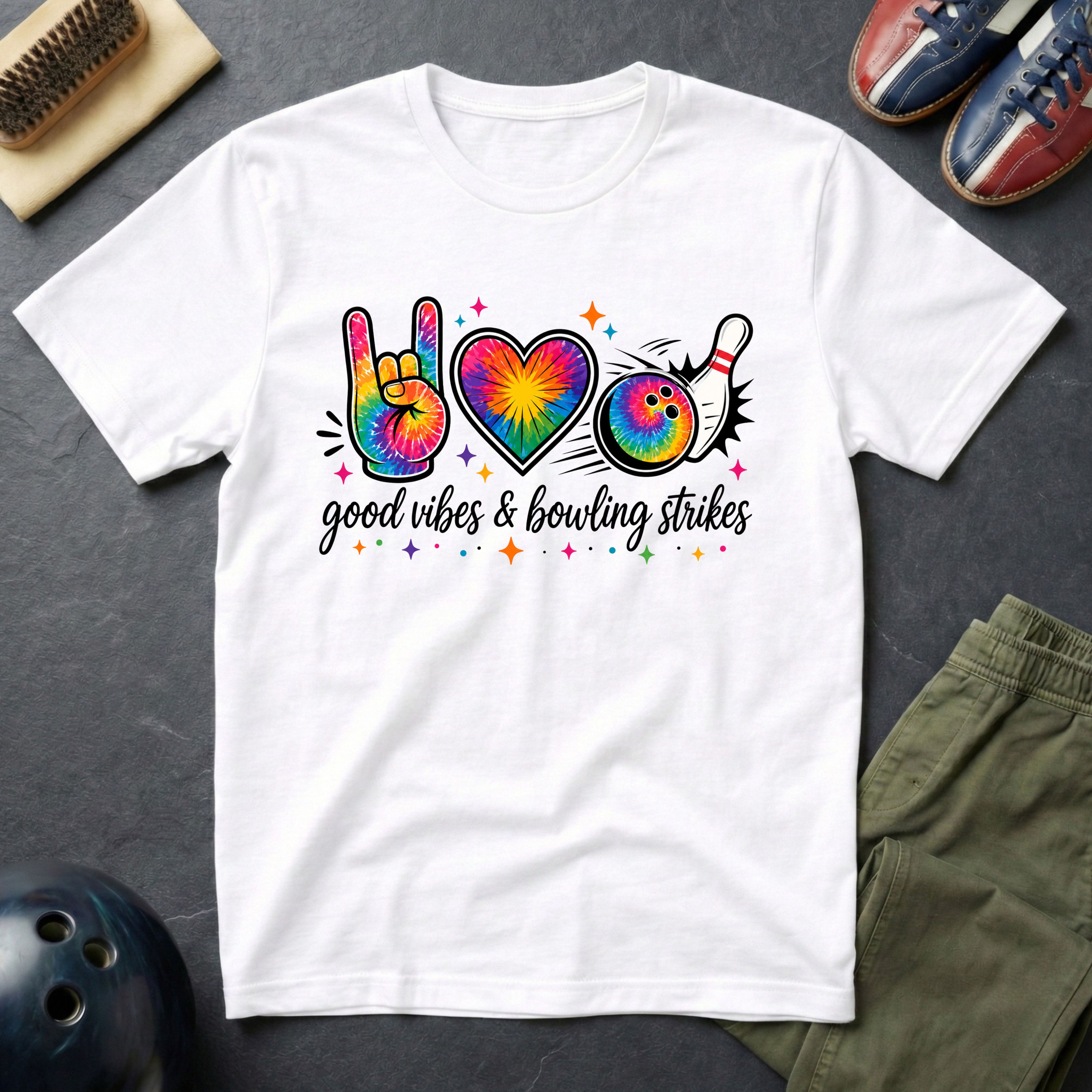 Good Vibes & Bowling Strikes T-Shirt