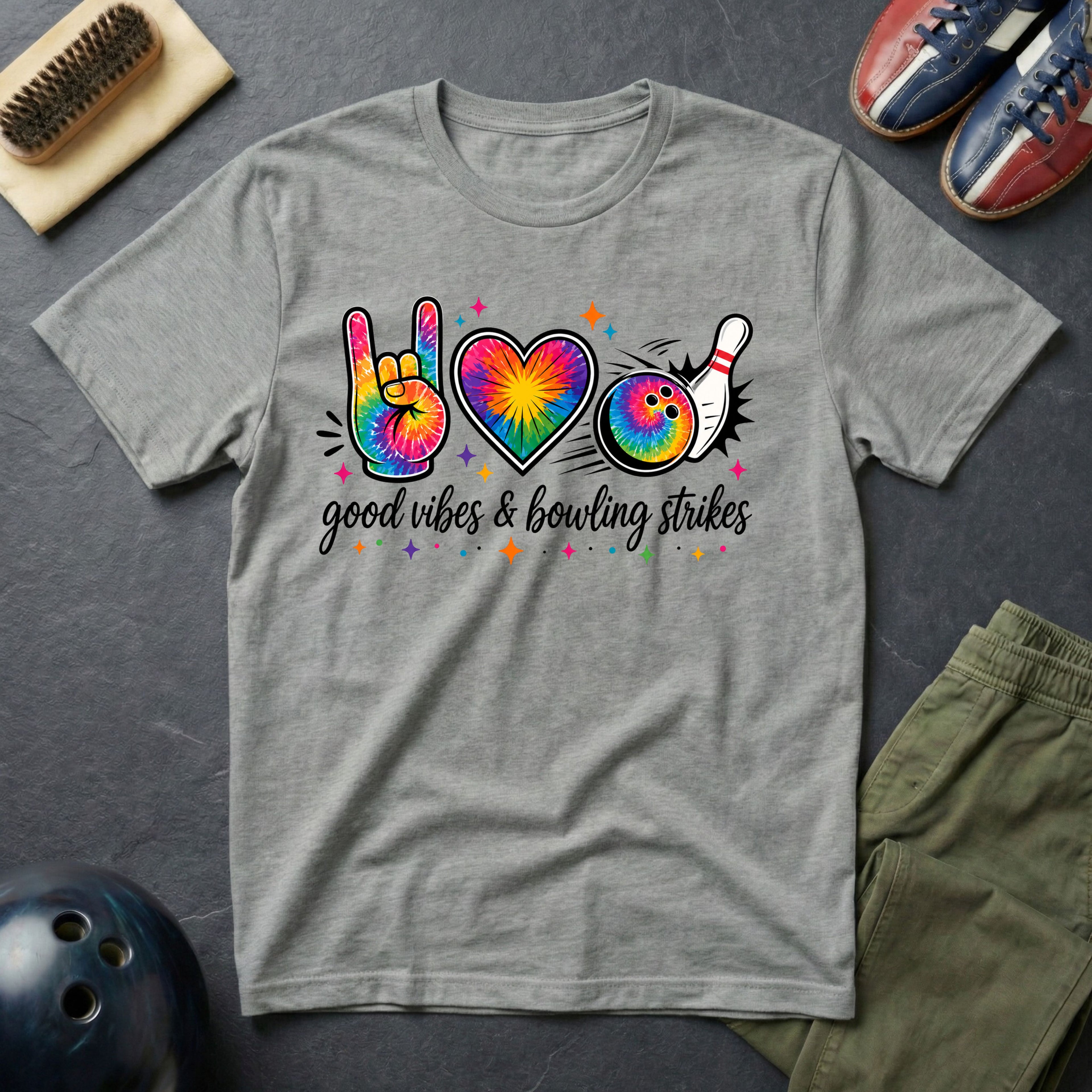 Good Vibes & Bowling Strikes T-Shirt