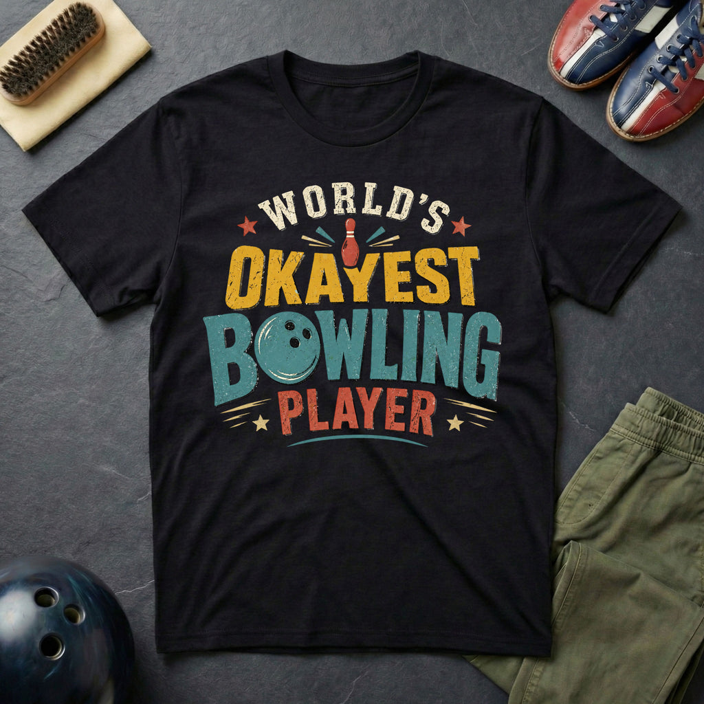 World's Okayest Bowling Player T-Shirt